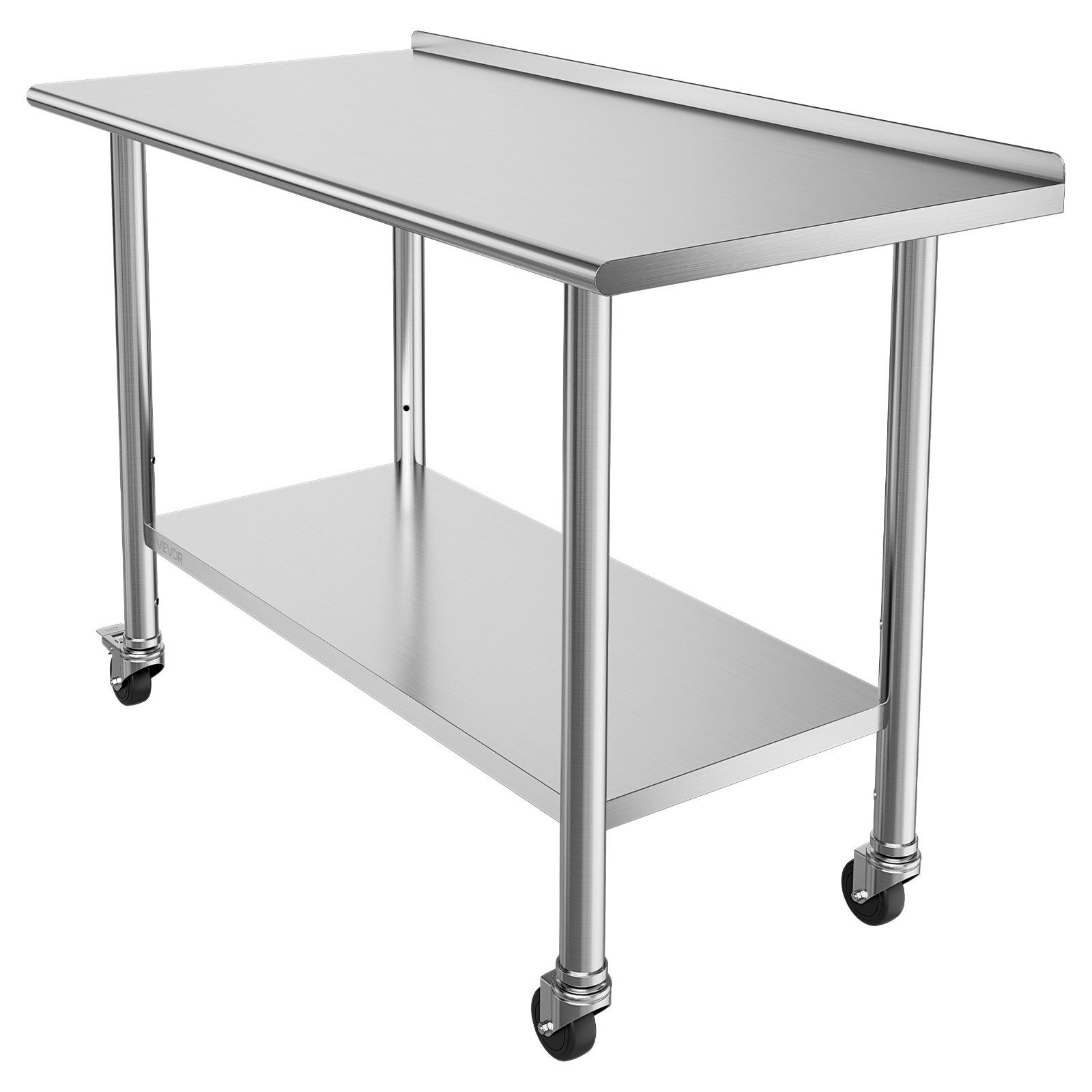 VEVOR Commercial Stainless Steel Table Kitchen Catering Prep Table 24×48 Inch