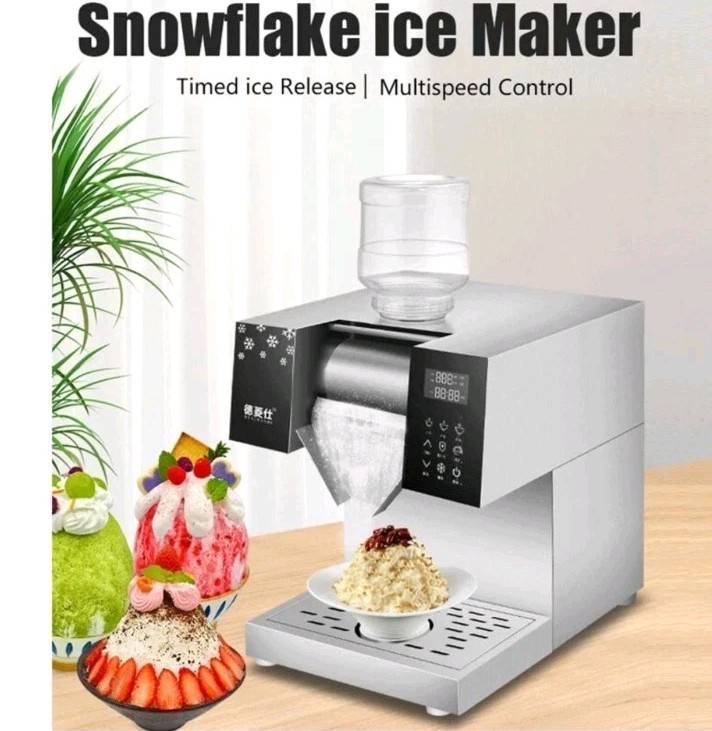 Commercial Snow Ice Flake Maker Machine – Model 120, Water-Cooled, 1300W