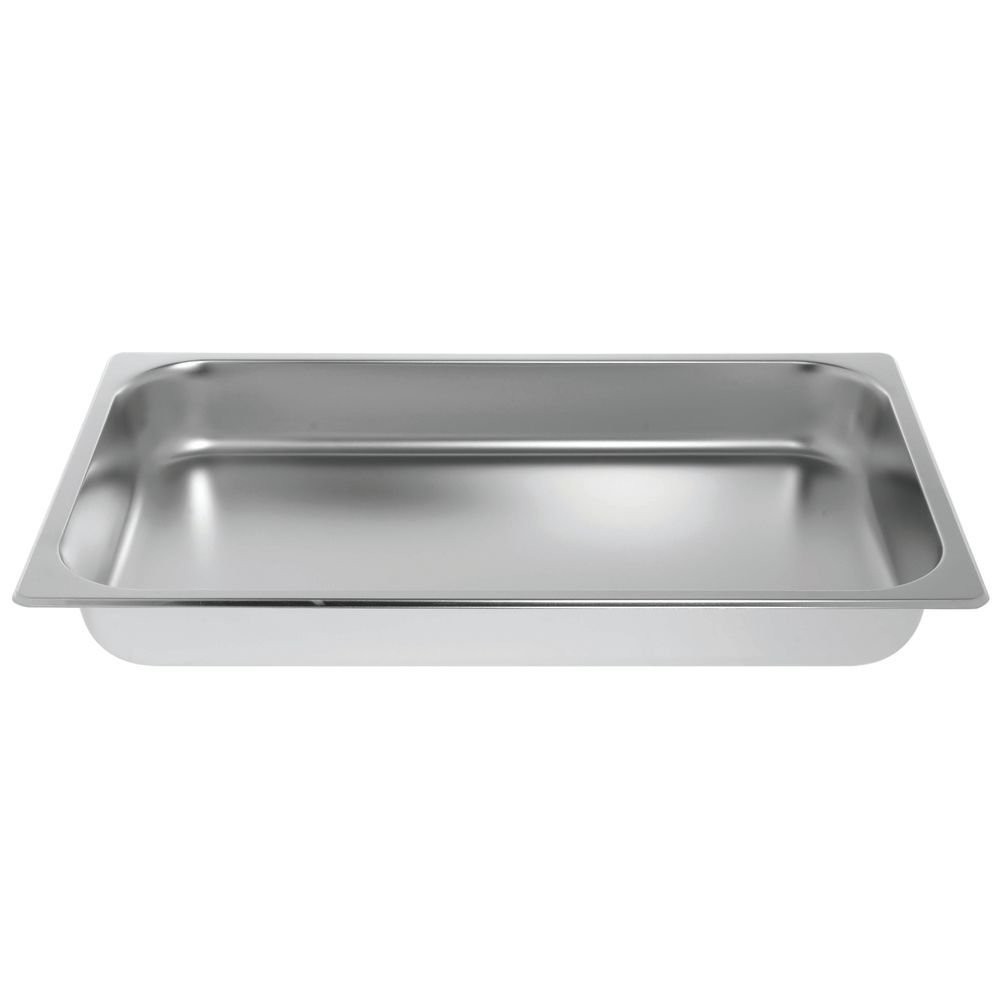 HUBERT® Chafing Dish Food Pan Full Size 9 1/2 Qt Stainless Steel – 21″L x 12