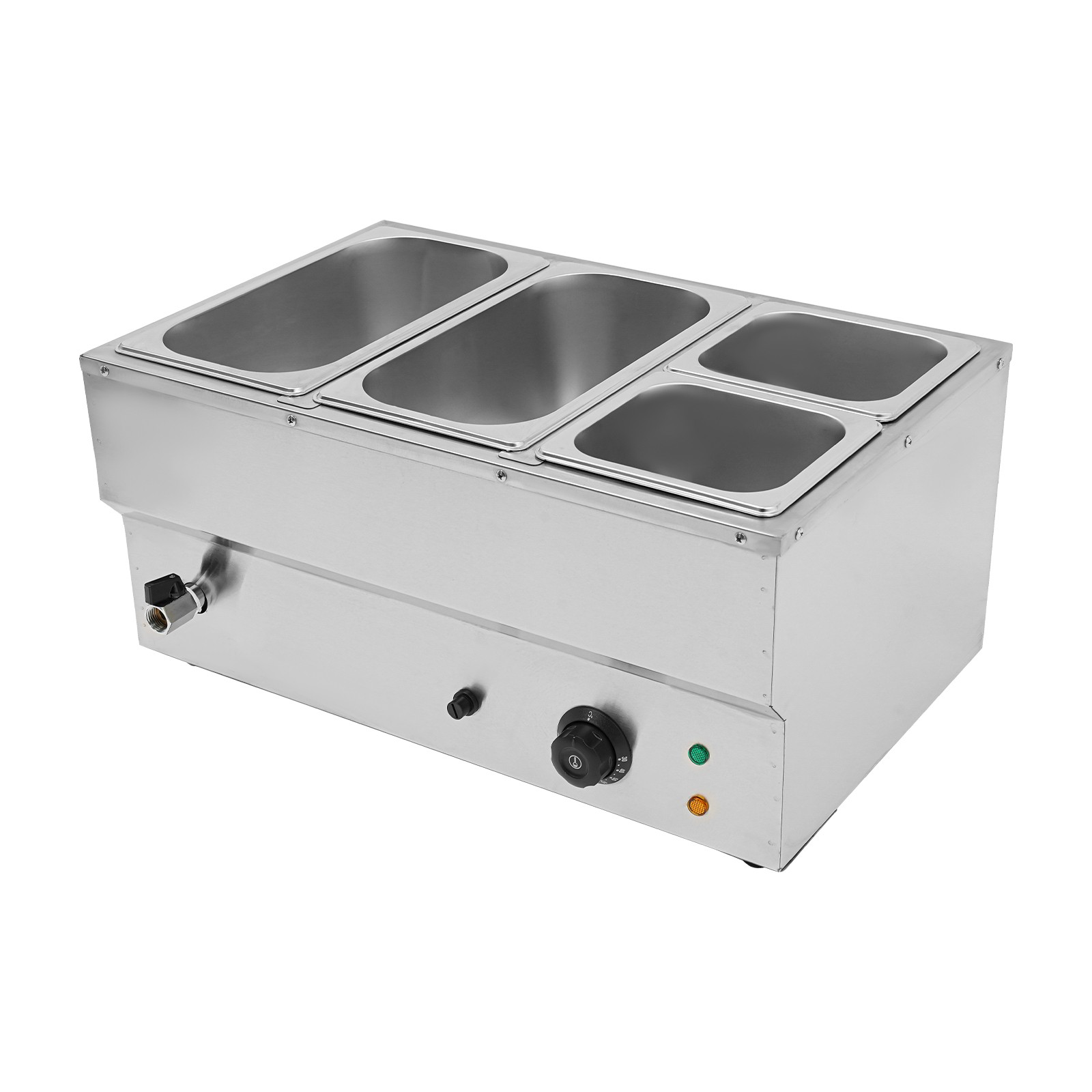Electric Food Warmer 4-Pans Commercial Countertop Buffet Food Warmer 30-110℃