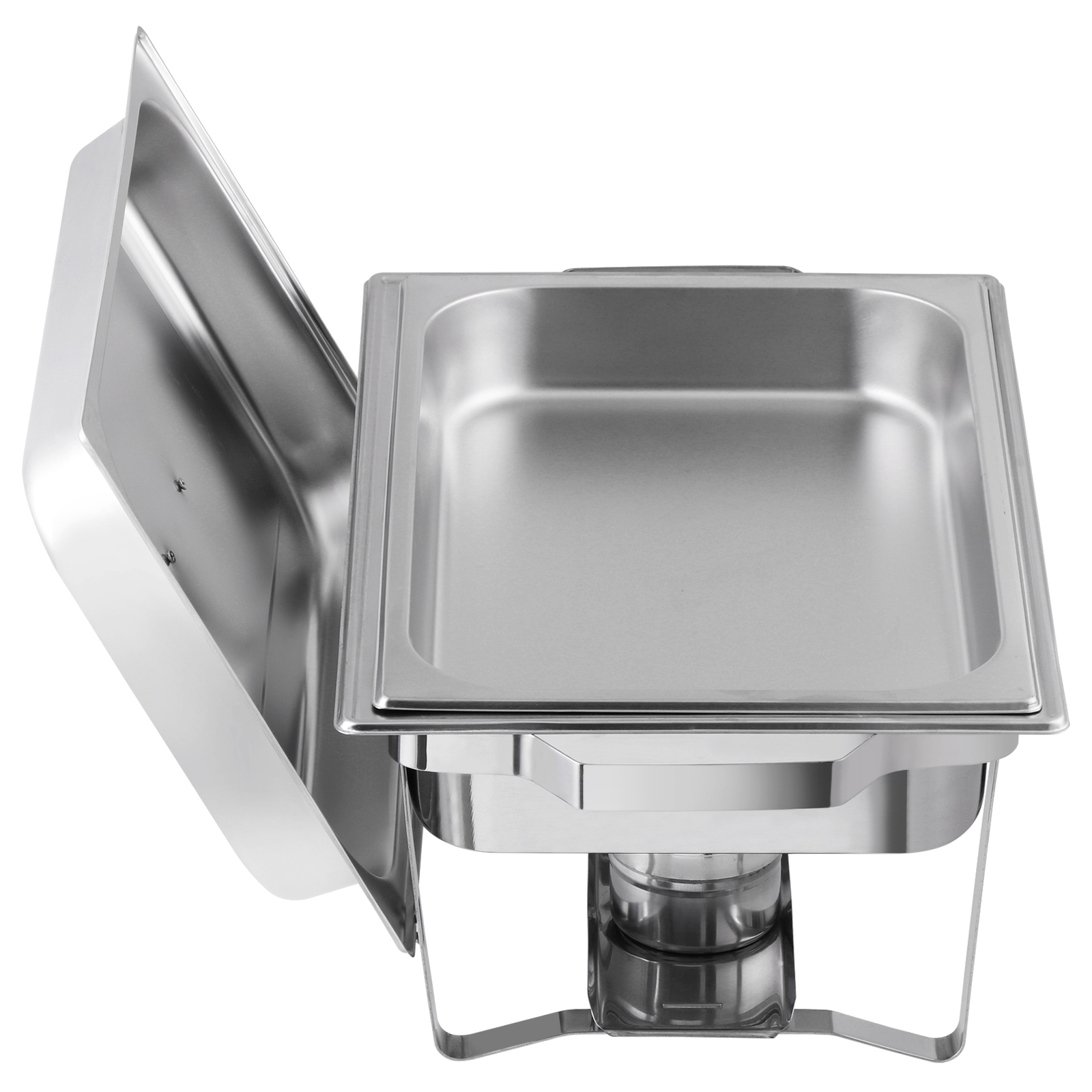 4 Pack Chafing Dish High Grade Stainless Steel Chafer Complete Set Silver 8QT