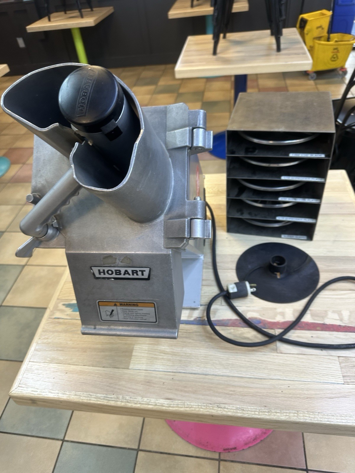 Hobart FP300 Continuous Feed Food Processor w/ Blades & Dicing WORKS GREAT!
