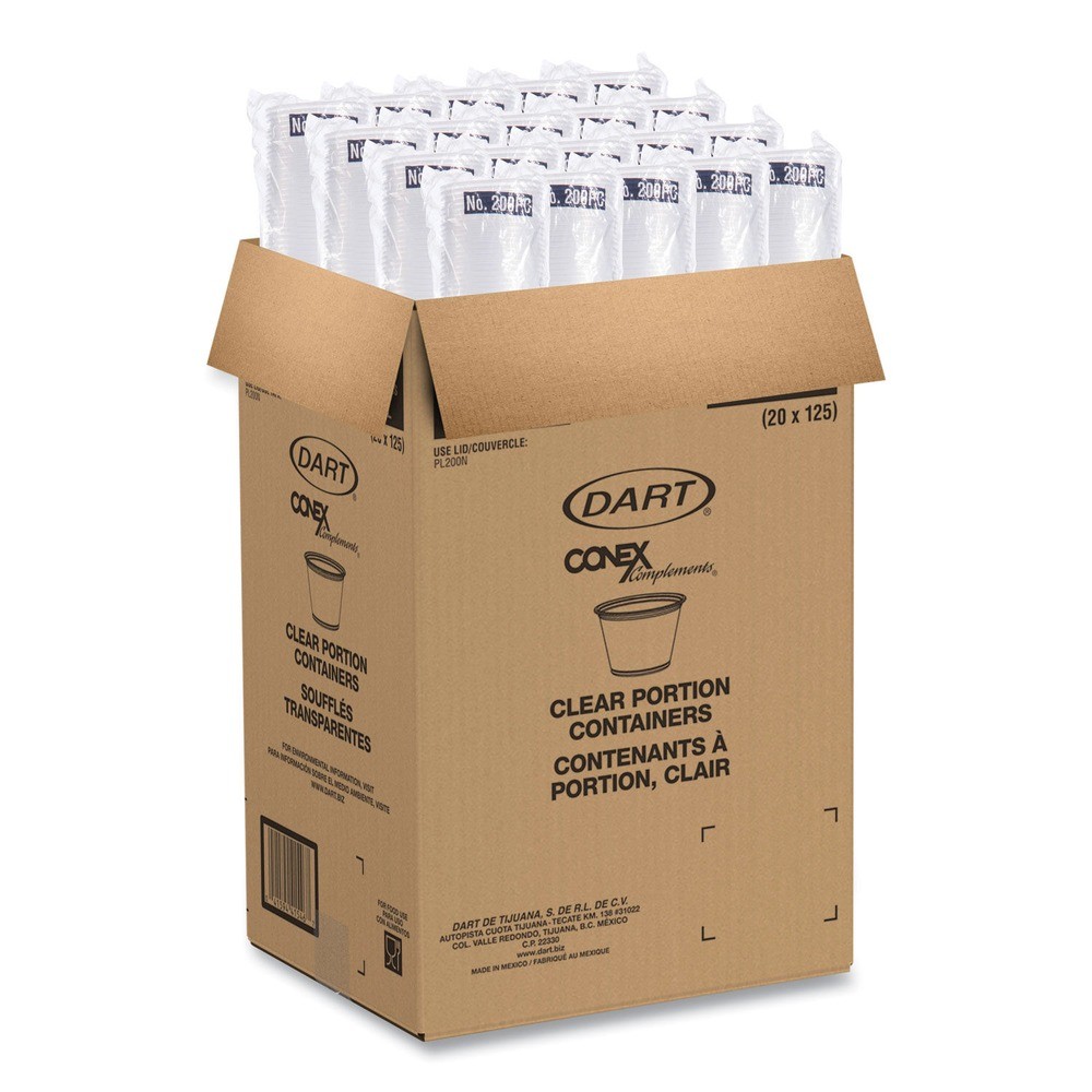 Dart 200PC 2 oz. Conex Complements Portion/Medicine Cups – Clear 2500/CT New