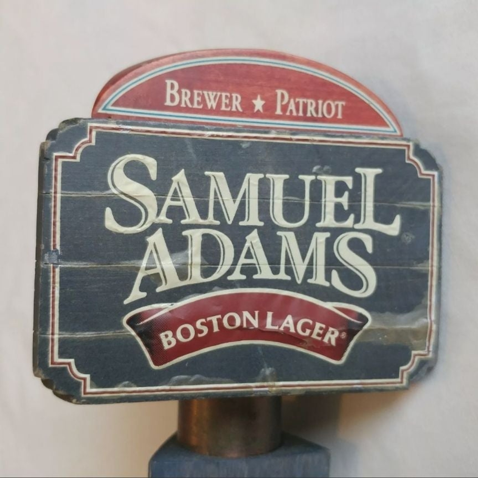 Samuel Adams Boston Lager 12″ Beer Tap Handle Brewer Patriot Man Cave 3 Sided