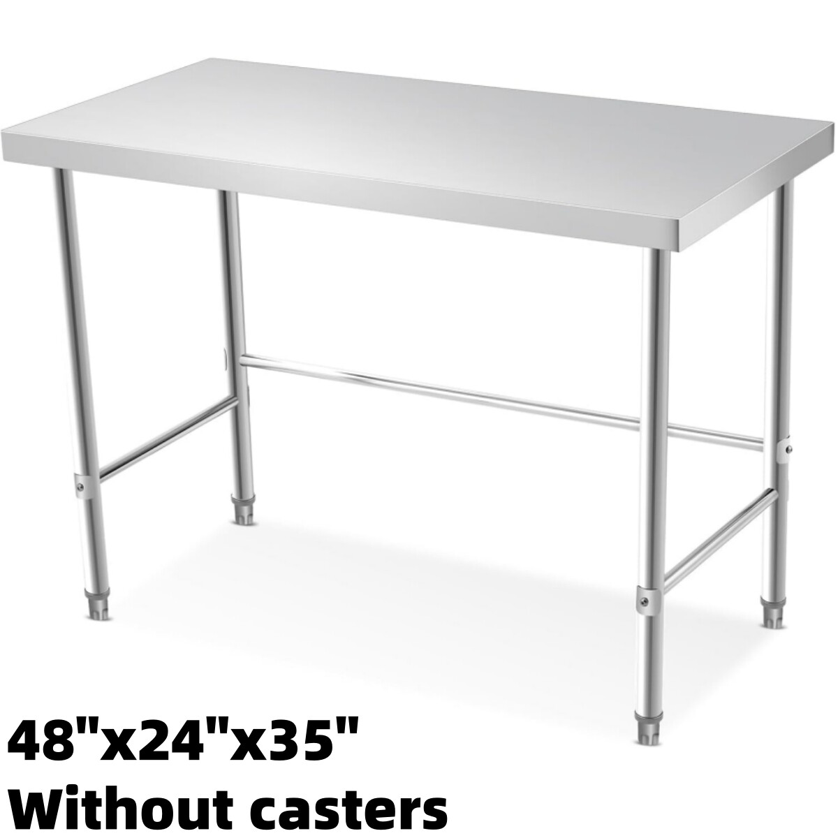 36″/48″/60″ Stainless Steel Prep & Work Table NSF Commercial Kitchen Restaurant