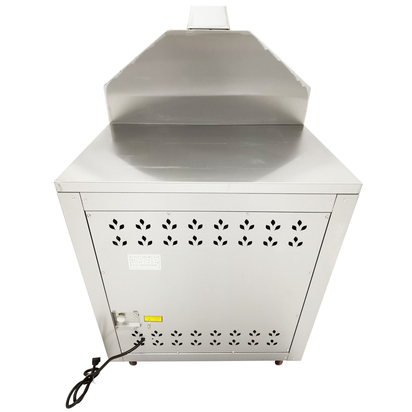 110LBS Auto Coffee Bean Nut Roaster Roller Gas Roasting Machine 220V