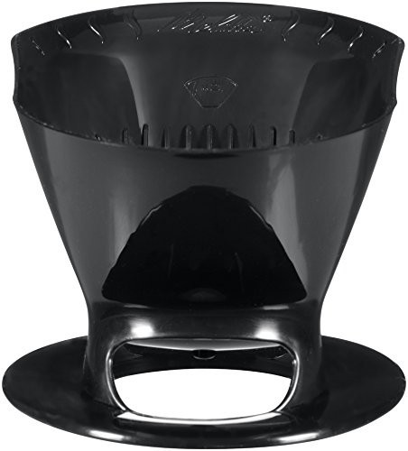 Melitta Filter Coffee Maker, Single Cup Pour-Over Brewer, 1 Count, Black
