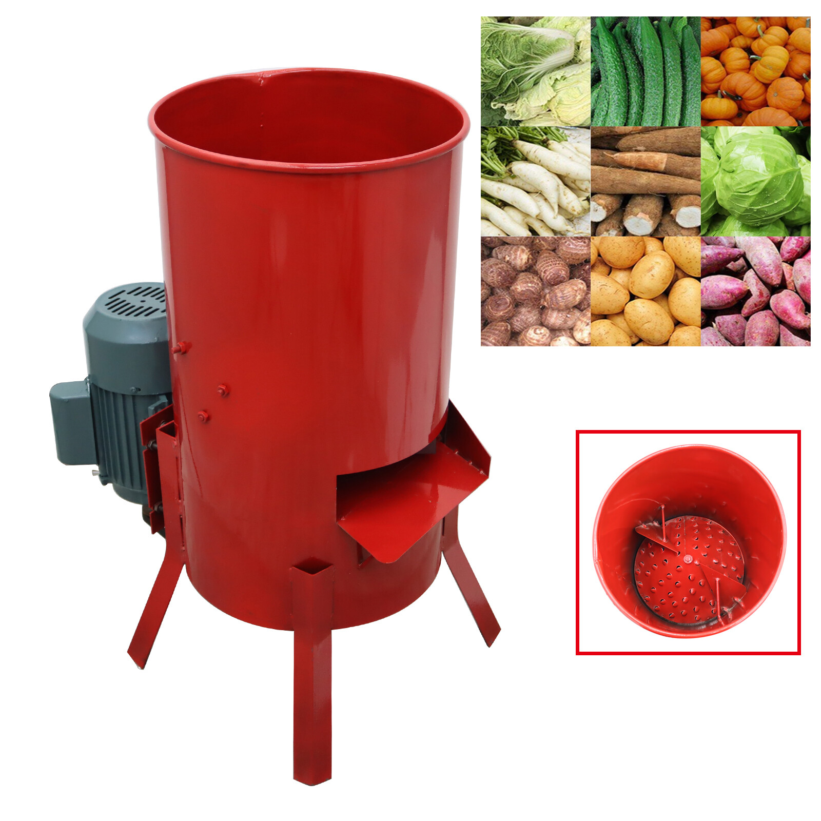 Agricultural Vegetable Shredder Cutting Machine Crushing Tool 600-800kg/h 220V