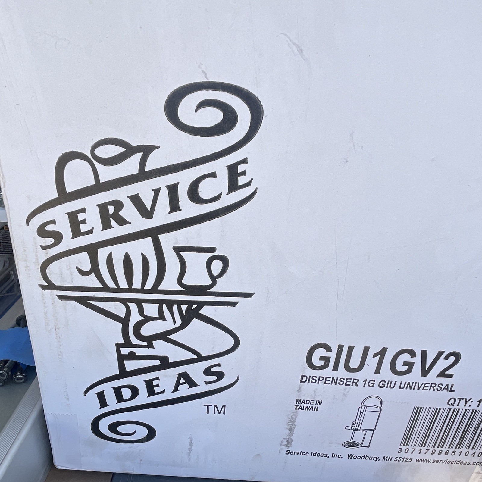 Service Ideas GIU1GV2 1 Gallon Thermal Gravity Dispenser Airpot Container