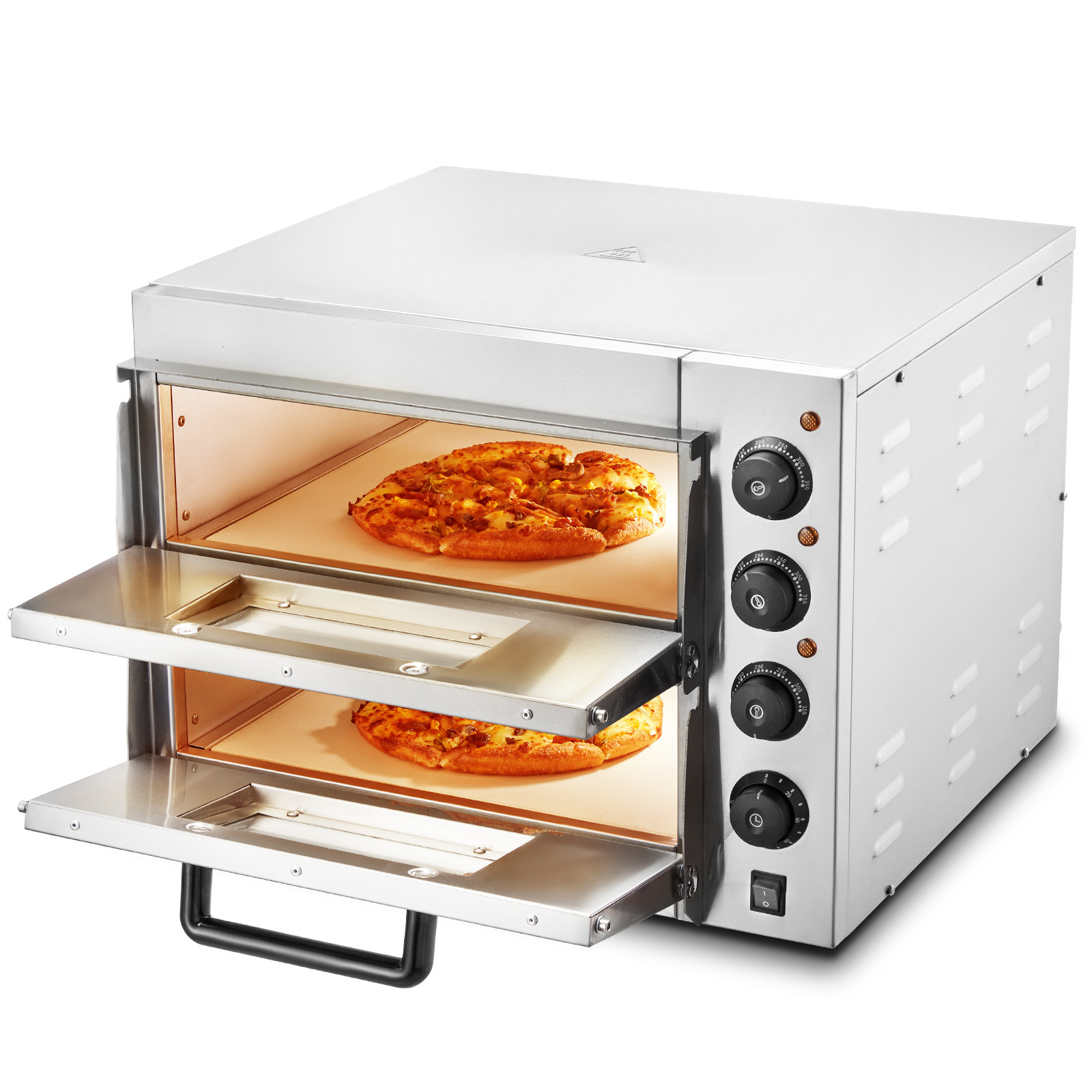VEVOR Commercial Countertop Pizza Oven Electric Pizza Oven for 16″ Pizza Indoor