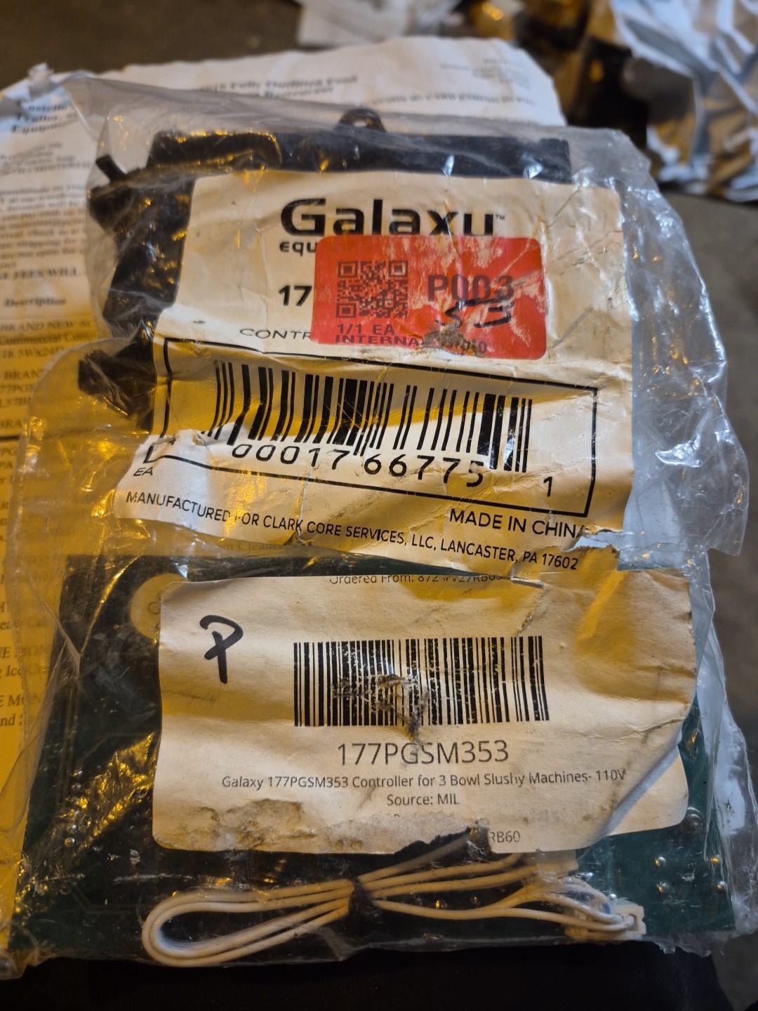 Galaxy 177pgsm353 Controller For 3 Bowl Slushy Machines-110v