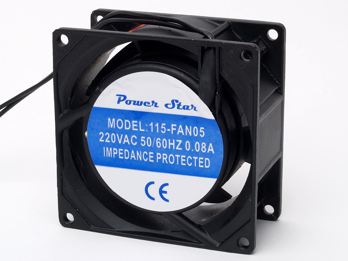 Power Star Fan Axial 220V 3″ Inch 80x38mm Metal Case Casing 220 V 240V