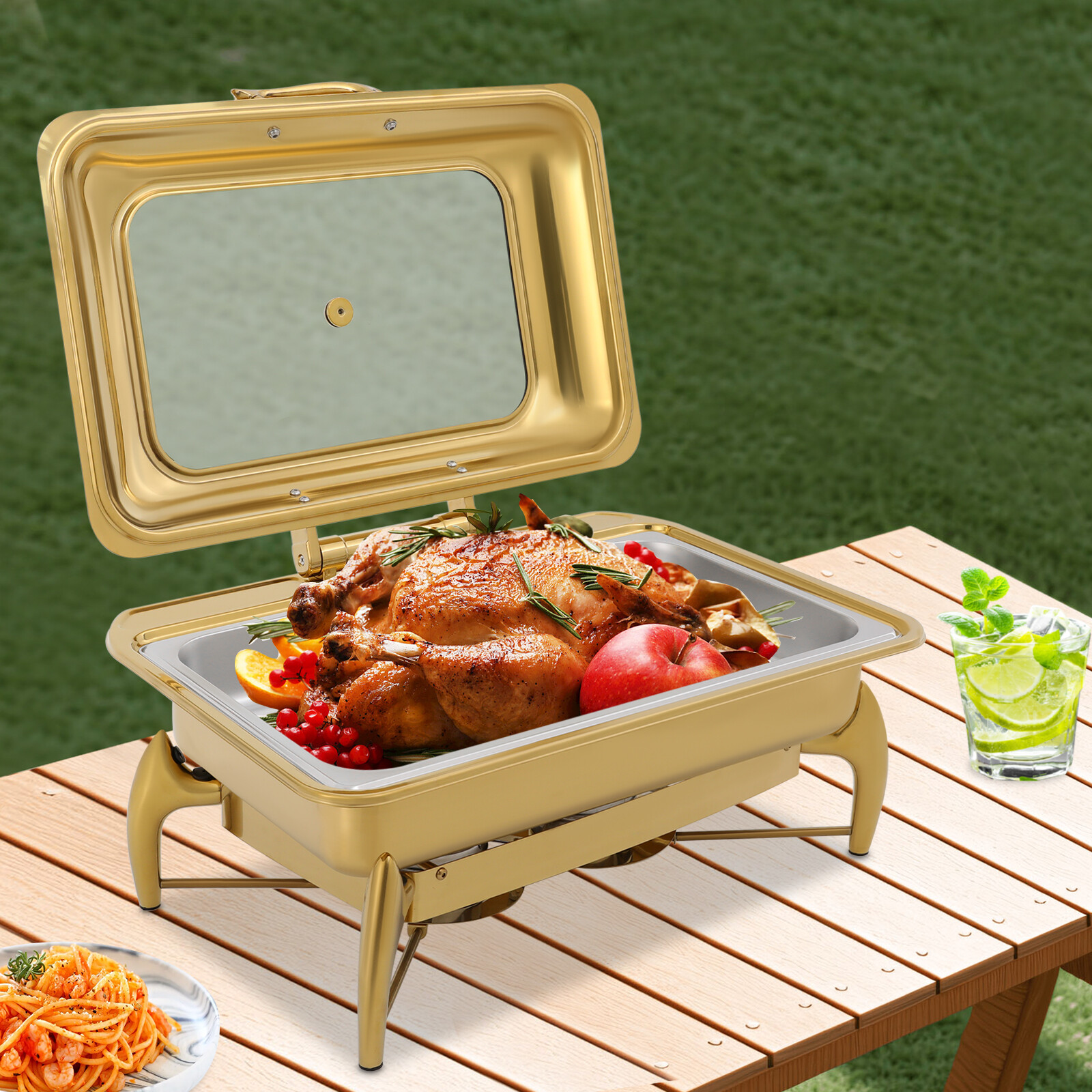 Chafing Dish Buffet Stove Rectangular Catering Chafer Stove Buffet Stove USA NEW