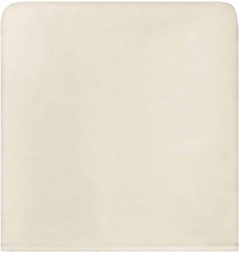 Cream Beige Chair Back Covers for Dining Room, Farmhouse Solid Cream Color Linen