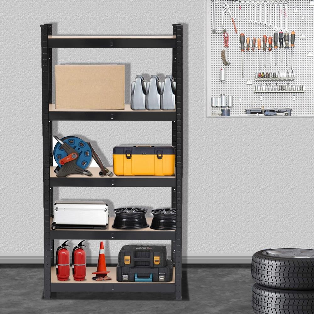 6 Size Heavy Duty Shelf Garage Steel Metal Storage 5 Level Adjustable Shelf