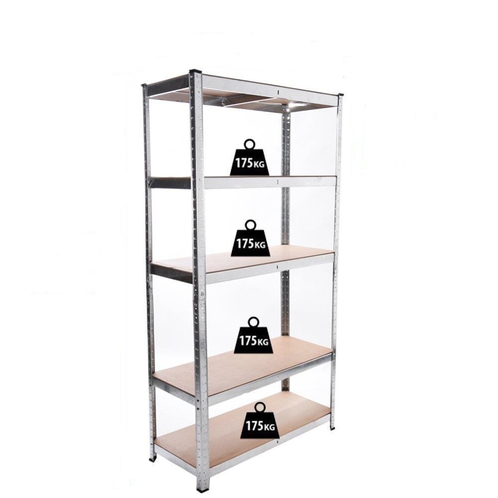 6 Size Heavy Duty Shelf Garage Steel Metal Storage 5 Level Adjustable Shelf