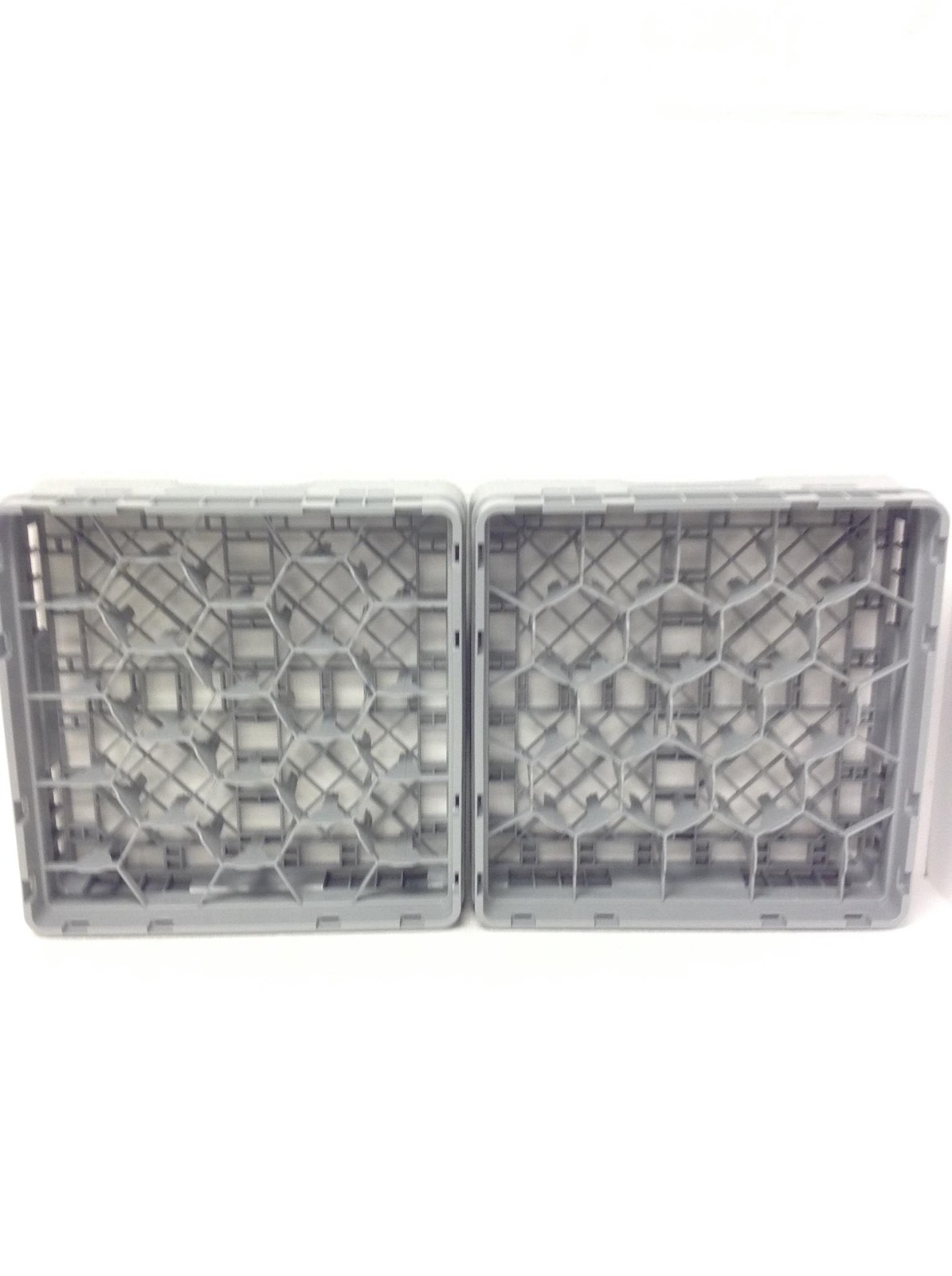 2x Cambro 20S318 BR258 20 Compartments Dishwasher Glass Racks, 20″x20″x6″
