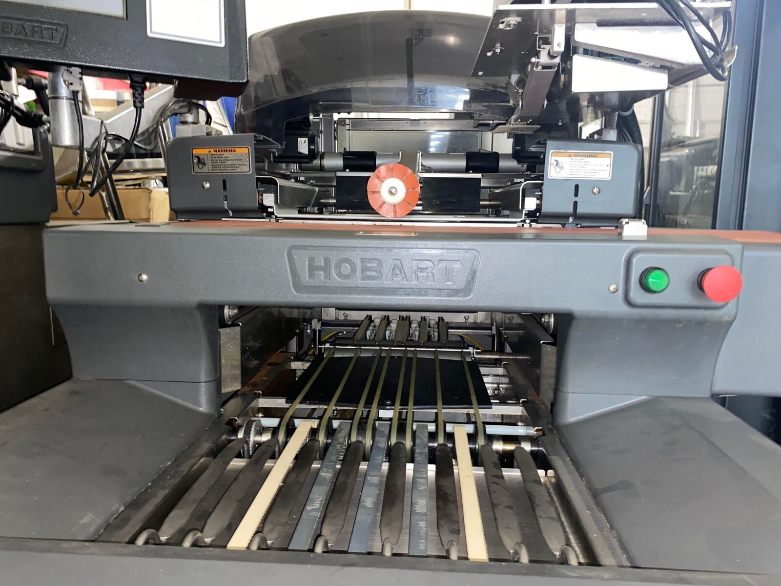 HOBART AUTOMATIC MEAT WRAPPING MACHINE MOD# AWS SUPER MARKET MEAT PACKAGING
