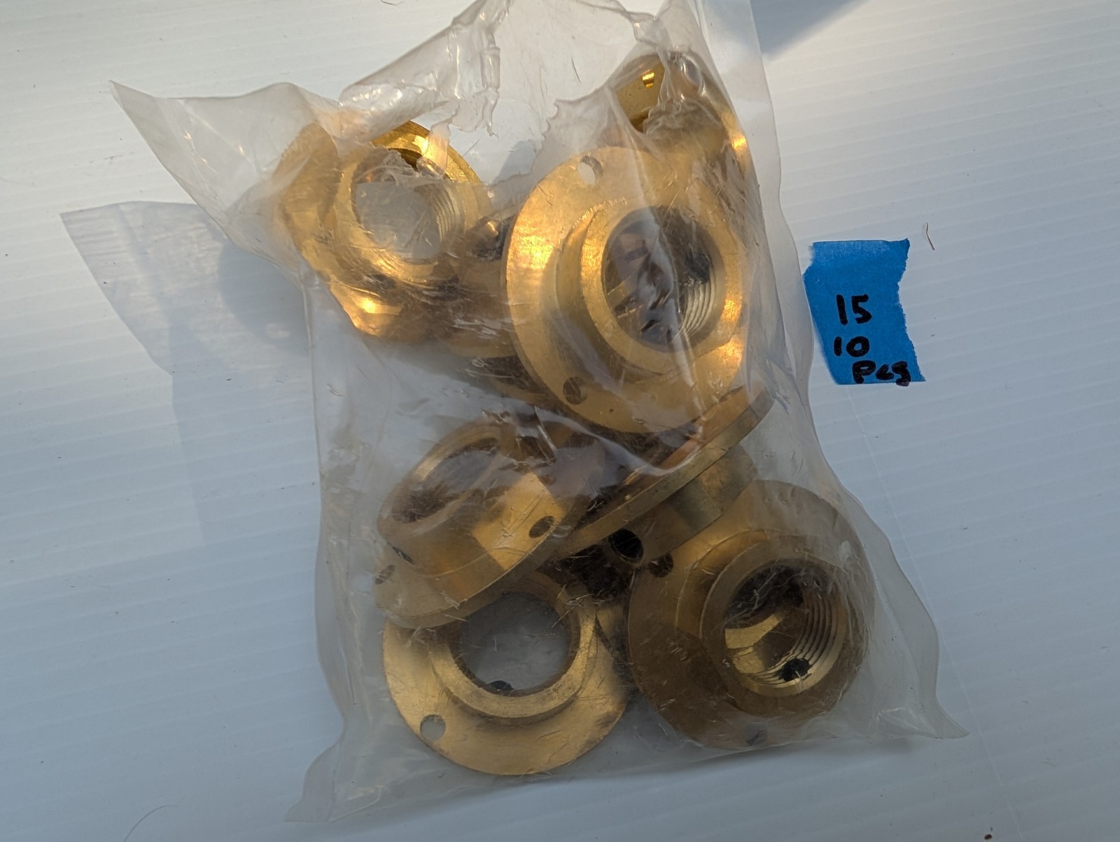 Micro Matic MP-065 Locking Flange Brass (10 PCs) Draft Beer System Shank Faucet