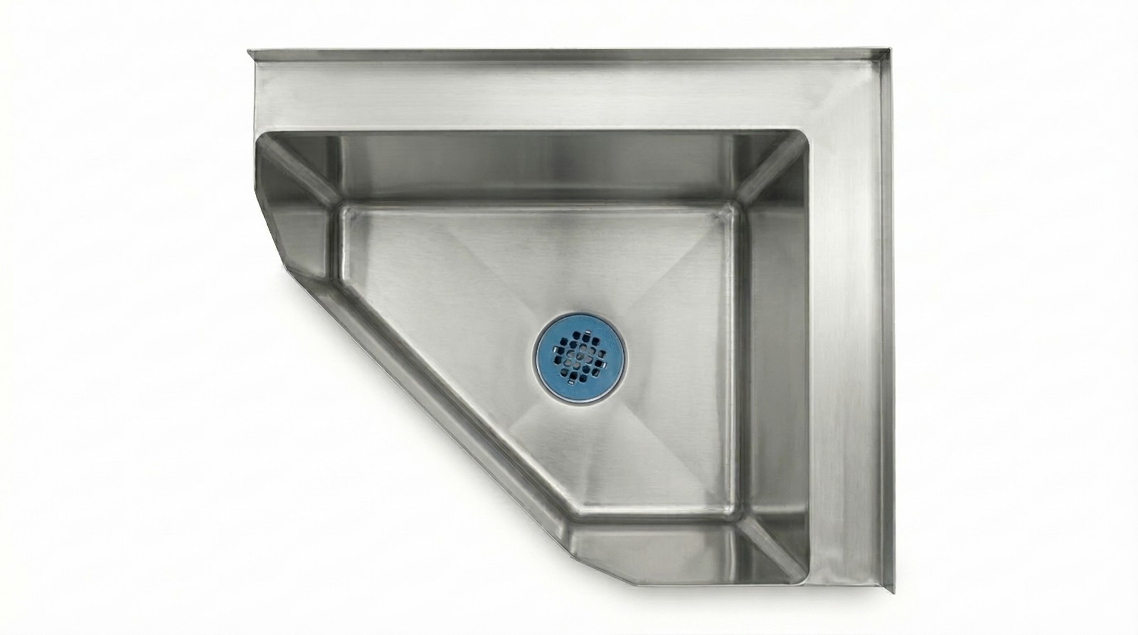 Stainless Steel Corner Floor Mop Sink 18.75 in. x 22.5 in. x 16 in.
