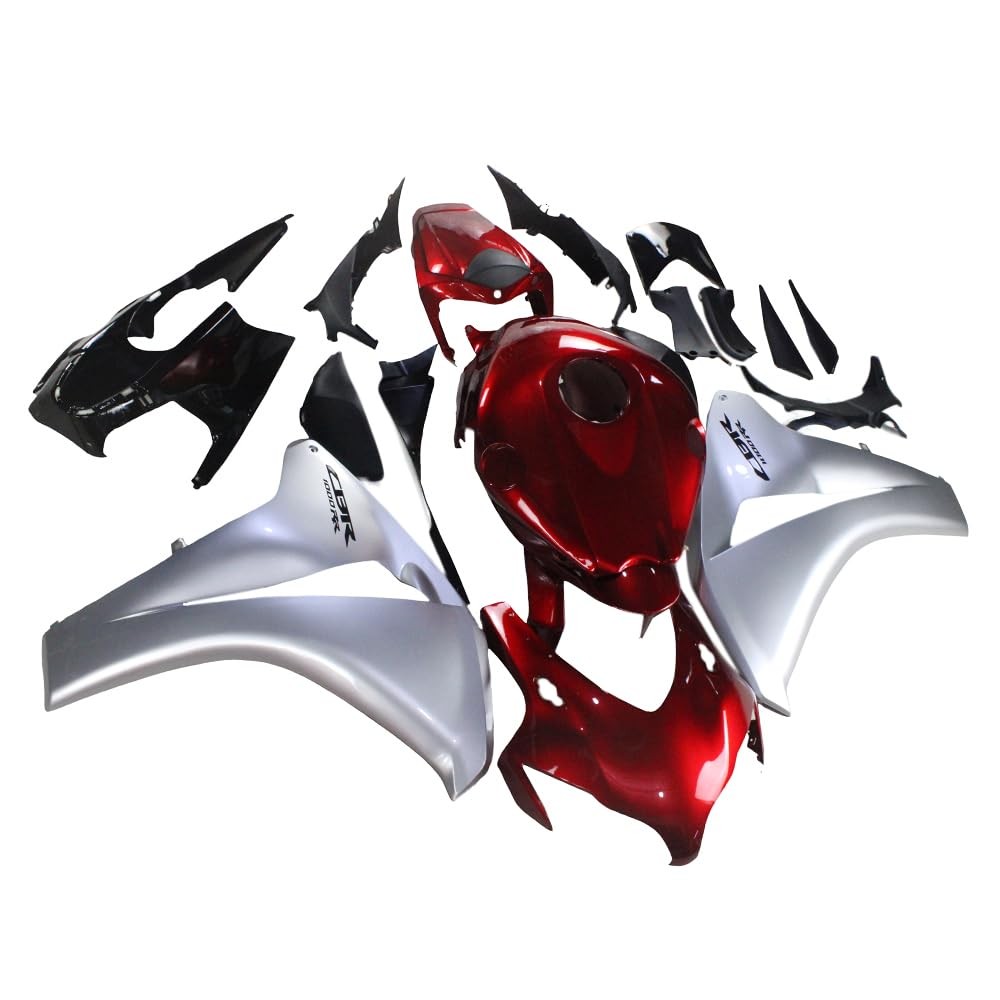 Injection Fairings Honda CBR1000RR 2008-2011 ABS Gloss Red Silver Black Body Kit