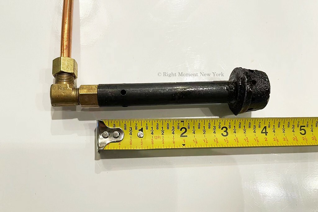 24″W Pilot Tube with Pilot Head 4″H for Commercial Wok Range Parts, Natural Gas