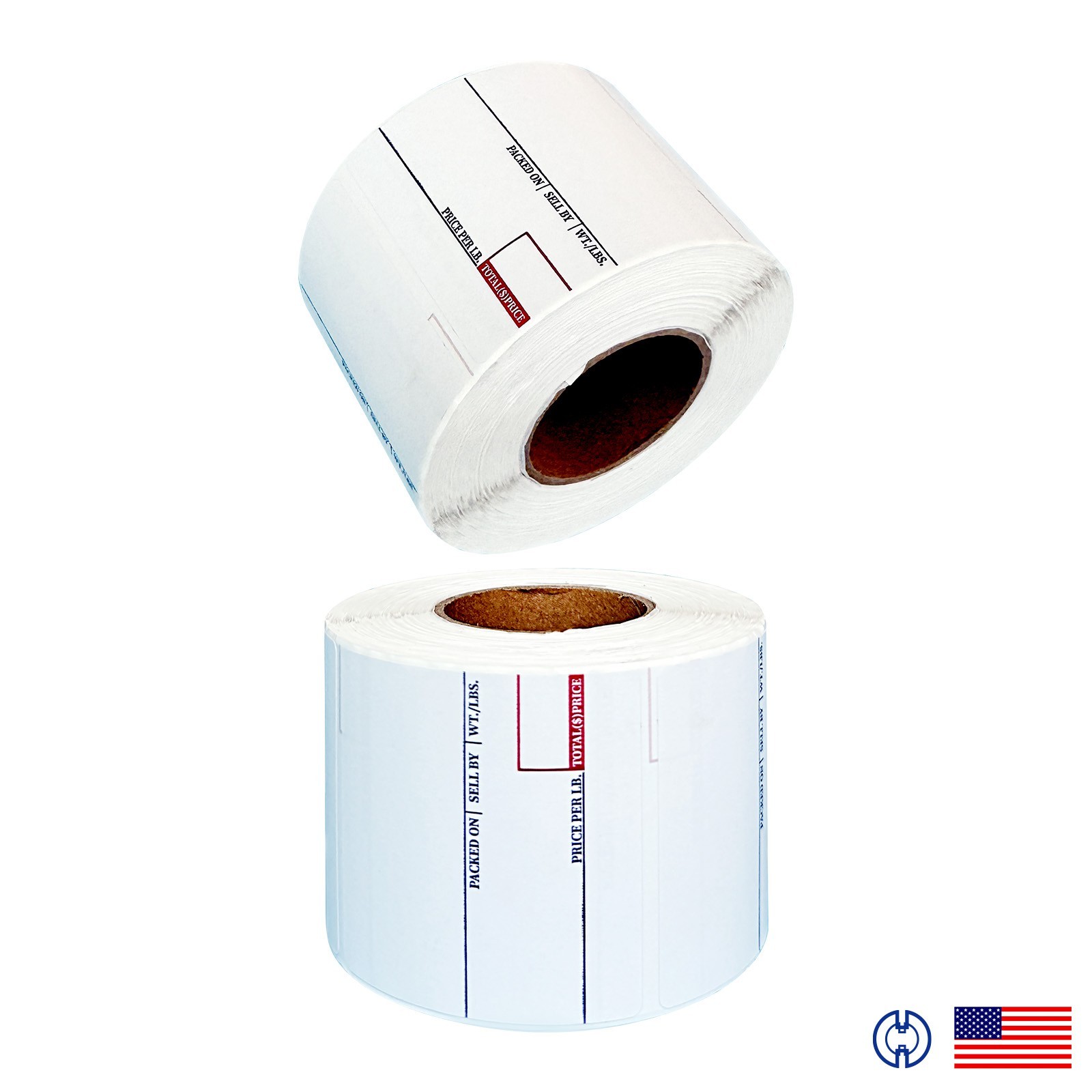 CAS LST-8020 Printing Scale Label, 58 x 60 mm, UPC/Ingredients x 36 Rolls Box