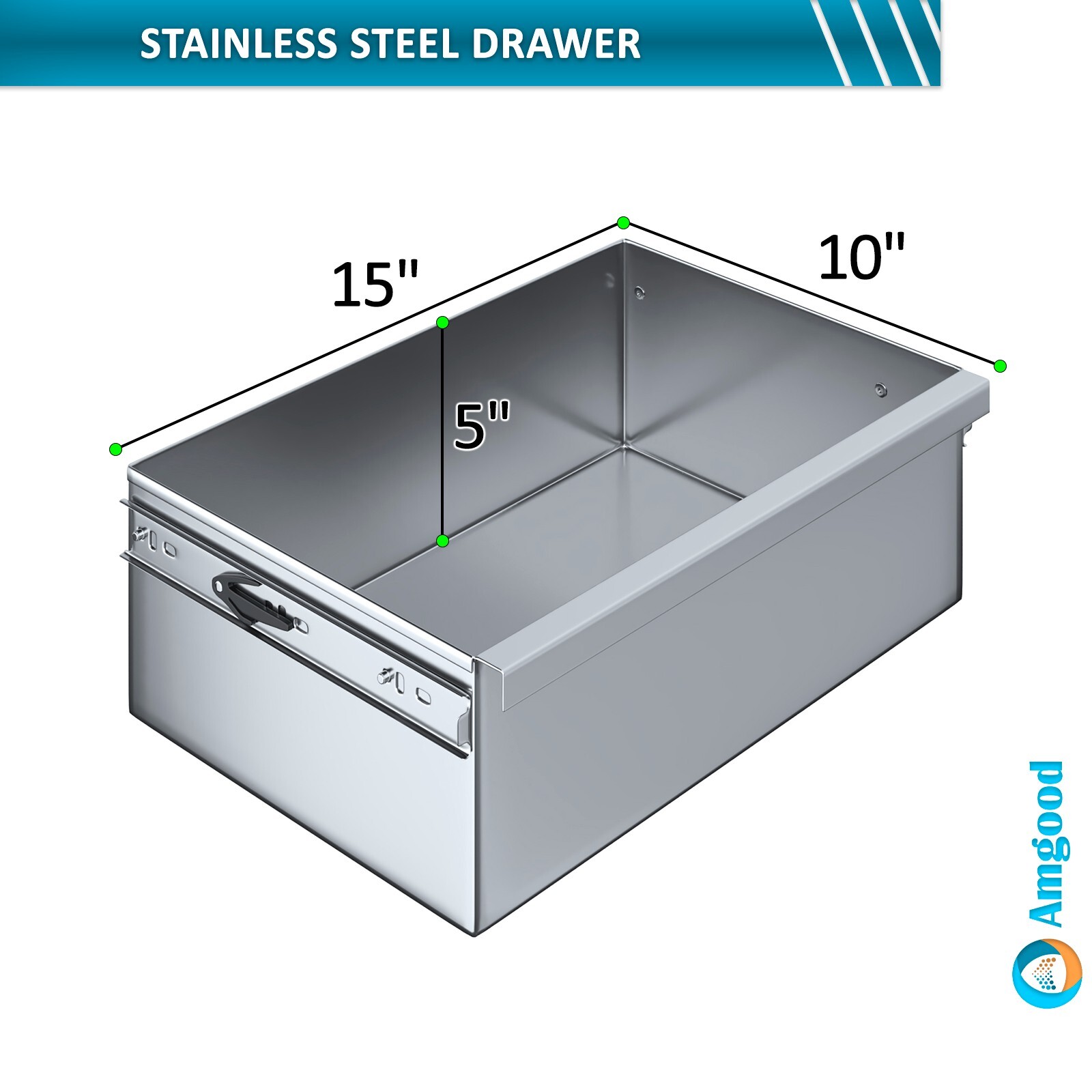 14 in. x 30 in. Stainless Steel Work Table With Drawer