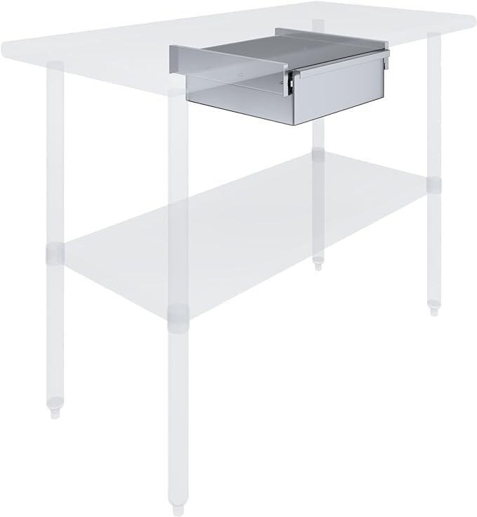 18-Gauge Construction 430 Stainless Steel Metal Table Drawer 15″x14″