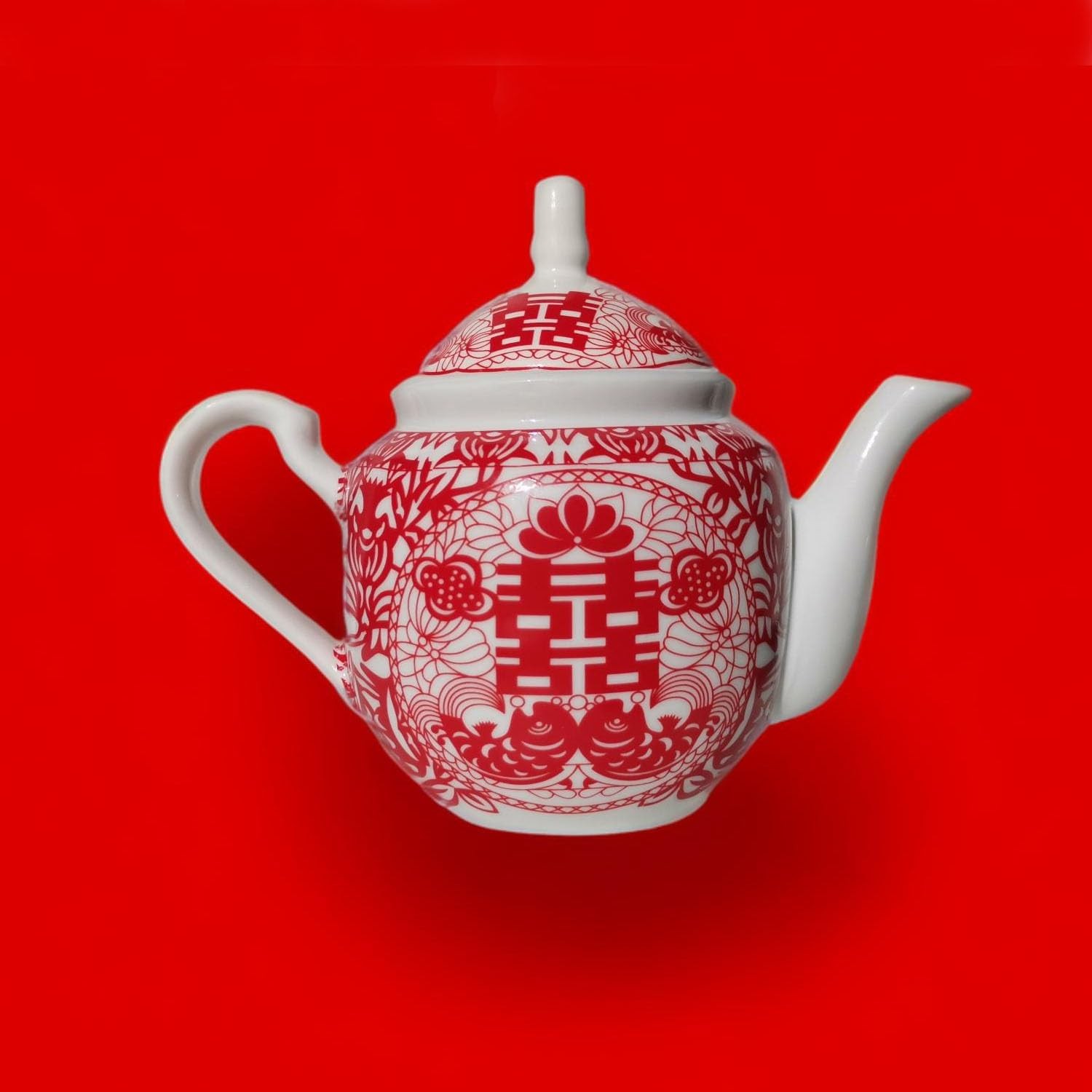 Chinese Tea Set Service Porcelain Tea Pot 4 Cups tray for Adults Men Women Tea