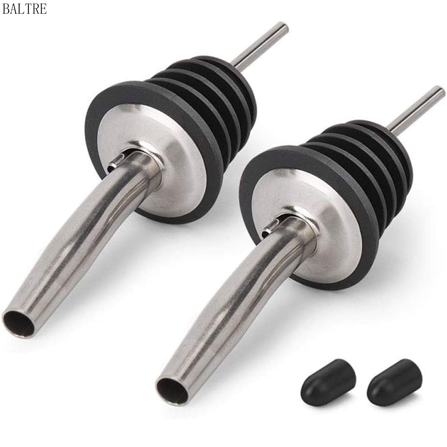 BALTRE 2PCS Stainless Steel Pourers, 2 count – Dust Caps,