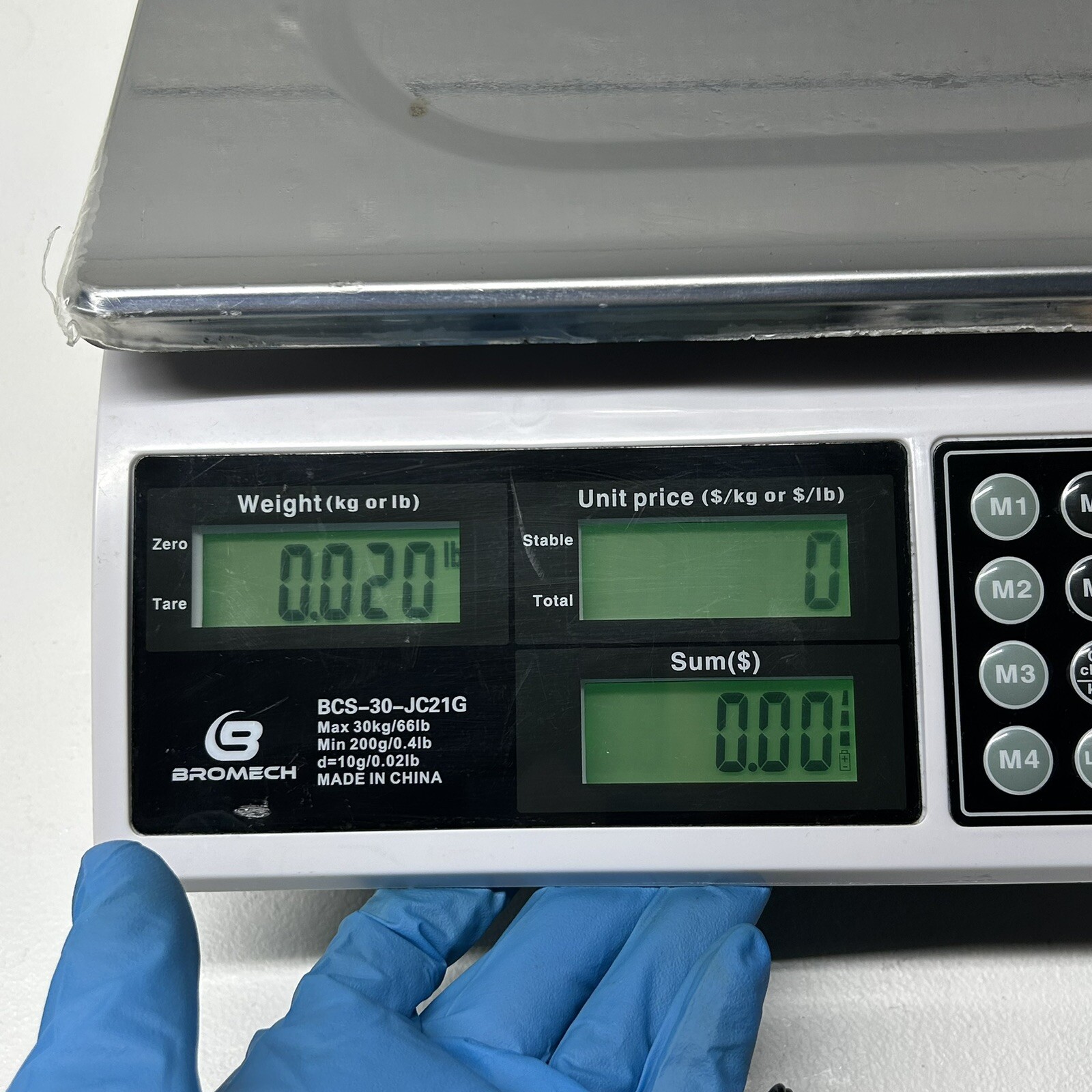 BROMECH Price Computing Scale 66lb Digital BCS-30-JC21G