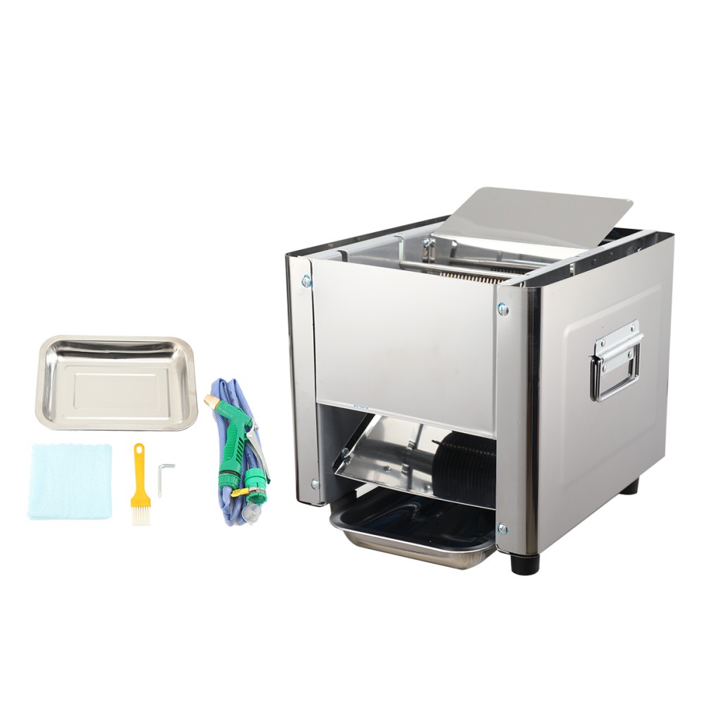 850W Electric Meat Cutting Machine Commercial Meat Cutter w/ 3.5 mm Blade Space
