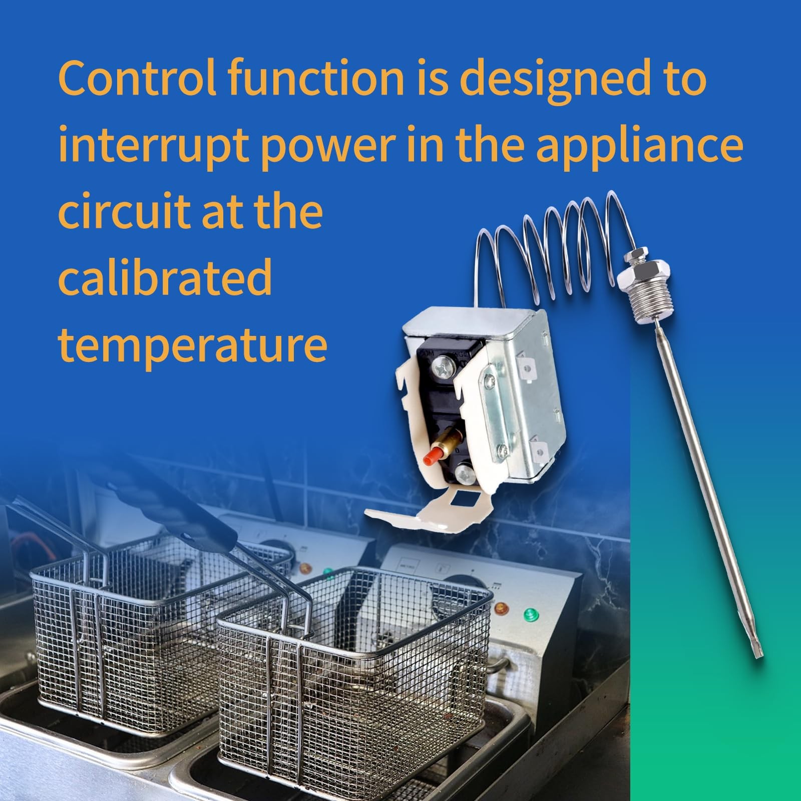 PP10084 High Limit Switch For Pitco All Gas Fryers Safety Thermostat 450F/232?