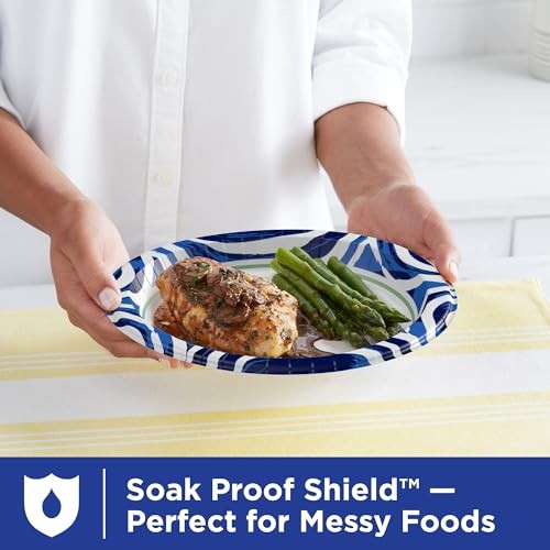 Dixie Ultra, Large Paper Plates, 3X Stronger*, Heavy Duty, 100 Count 10 Inch