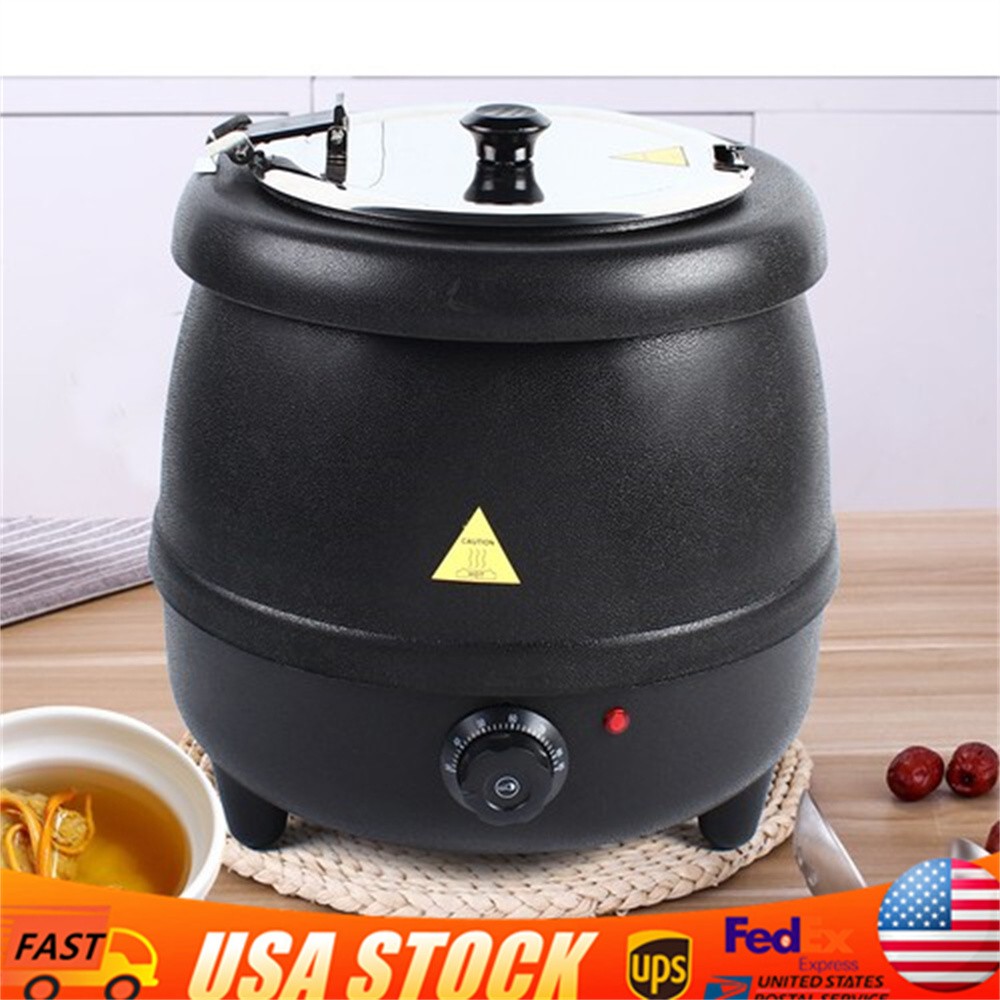 Commercial Electric Soup Kettle Warmer Countertop Food Warmer Pot Restaurant New