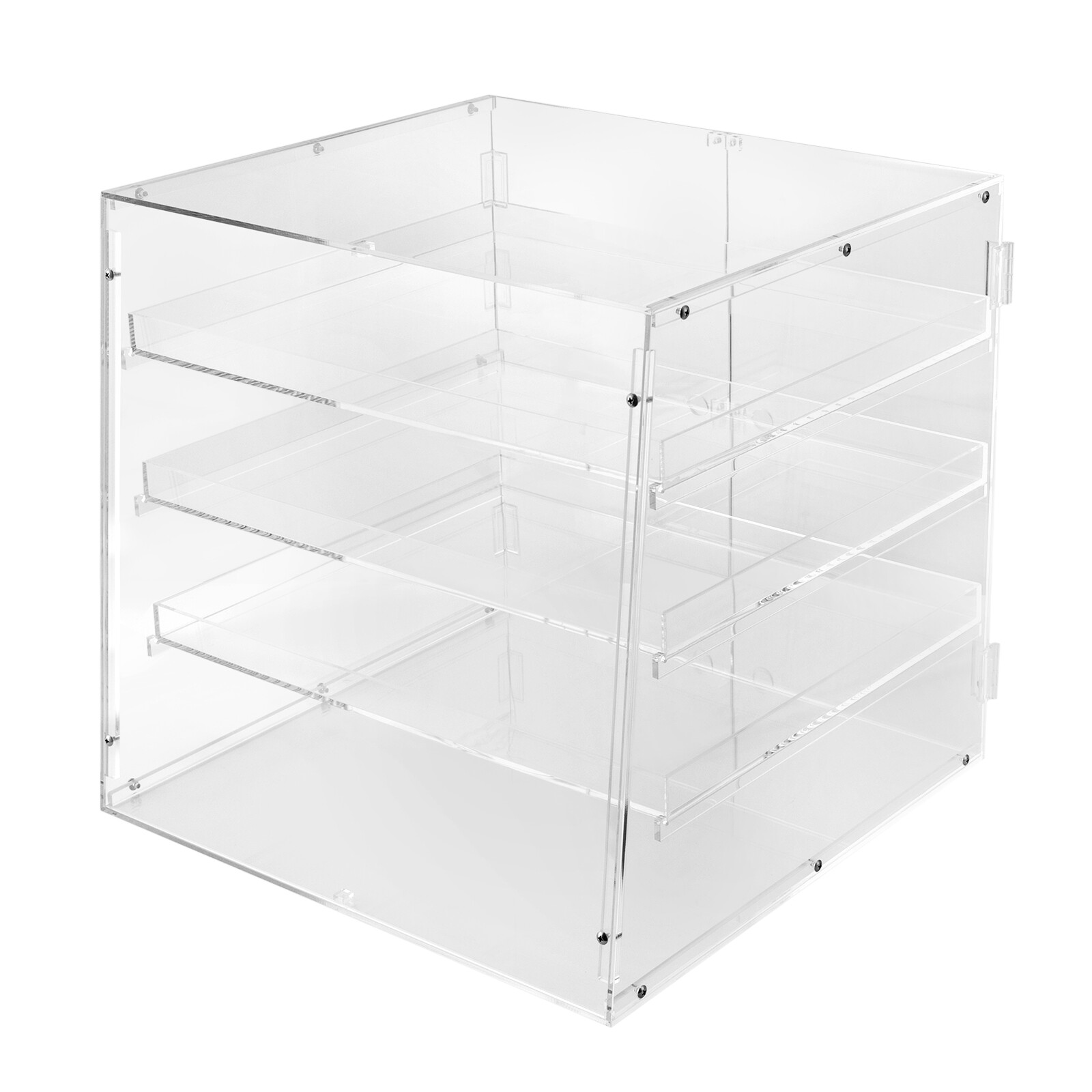 3-Tier Commercial Pastry Display Case,Countertop Bakery Display Case, Clear Box