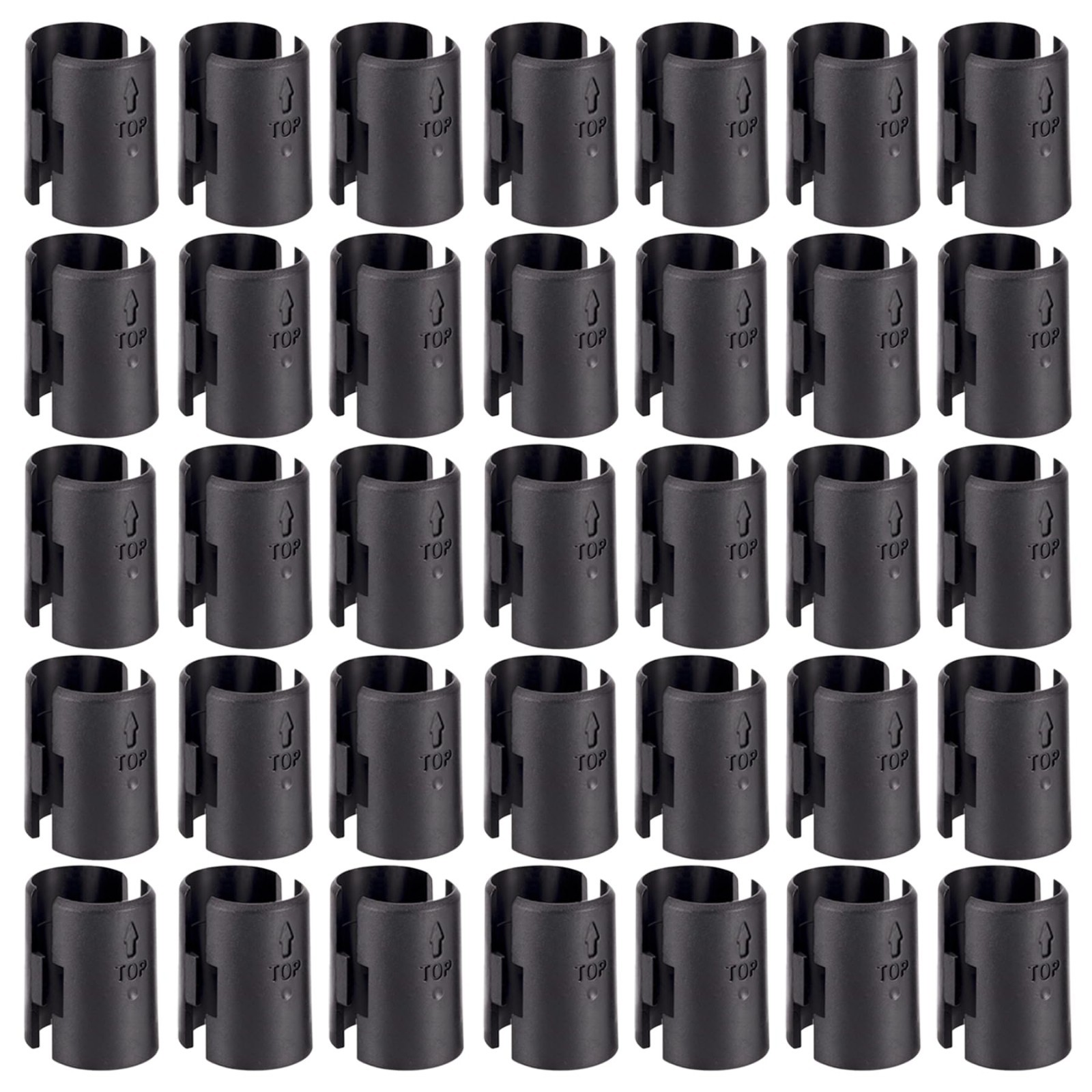 54-Pack Wire Shelf Clips 1″ Post Sleeves Lock Clips Replacement Set