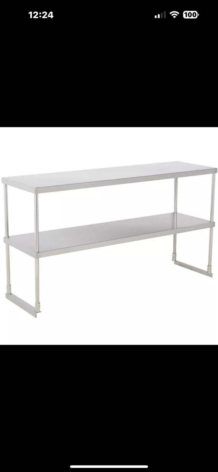 18″ x 60″ Stainless Steel Work Prep Shelf Table Commercial Restaurant 18 Gauge