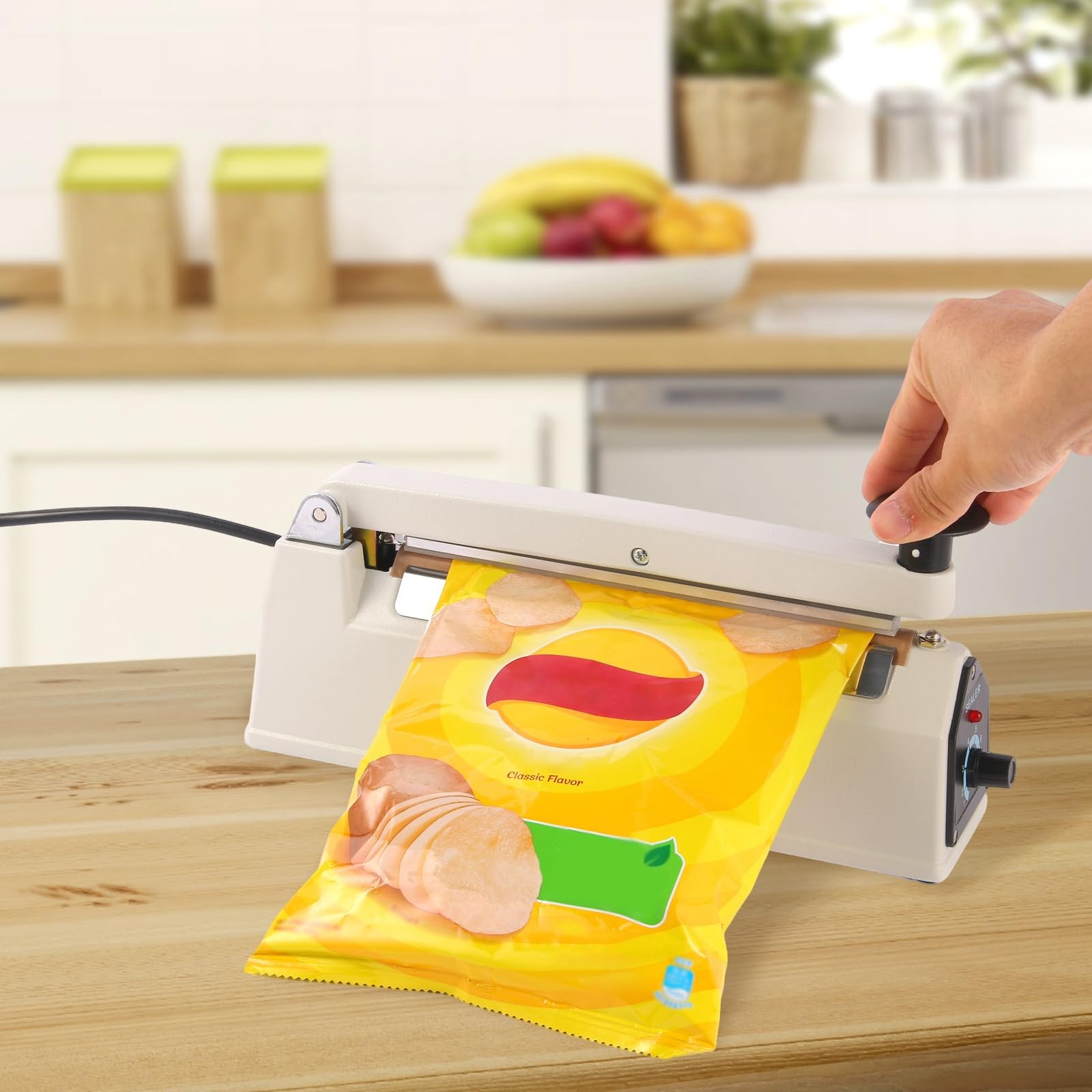 Syamzzms 8 Inch Commercial Impulse Bag Heat Sealer Machine Pfs-200