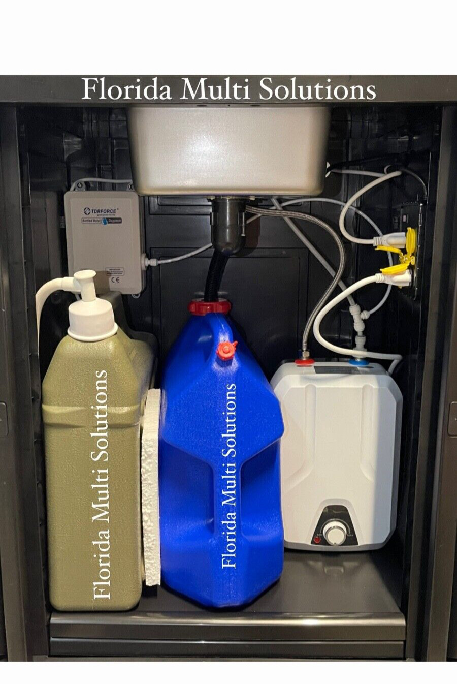 Portable Double Compartment Sink Self Contained Hot Water Concession 110v