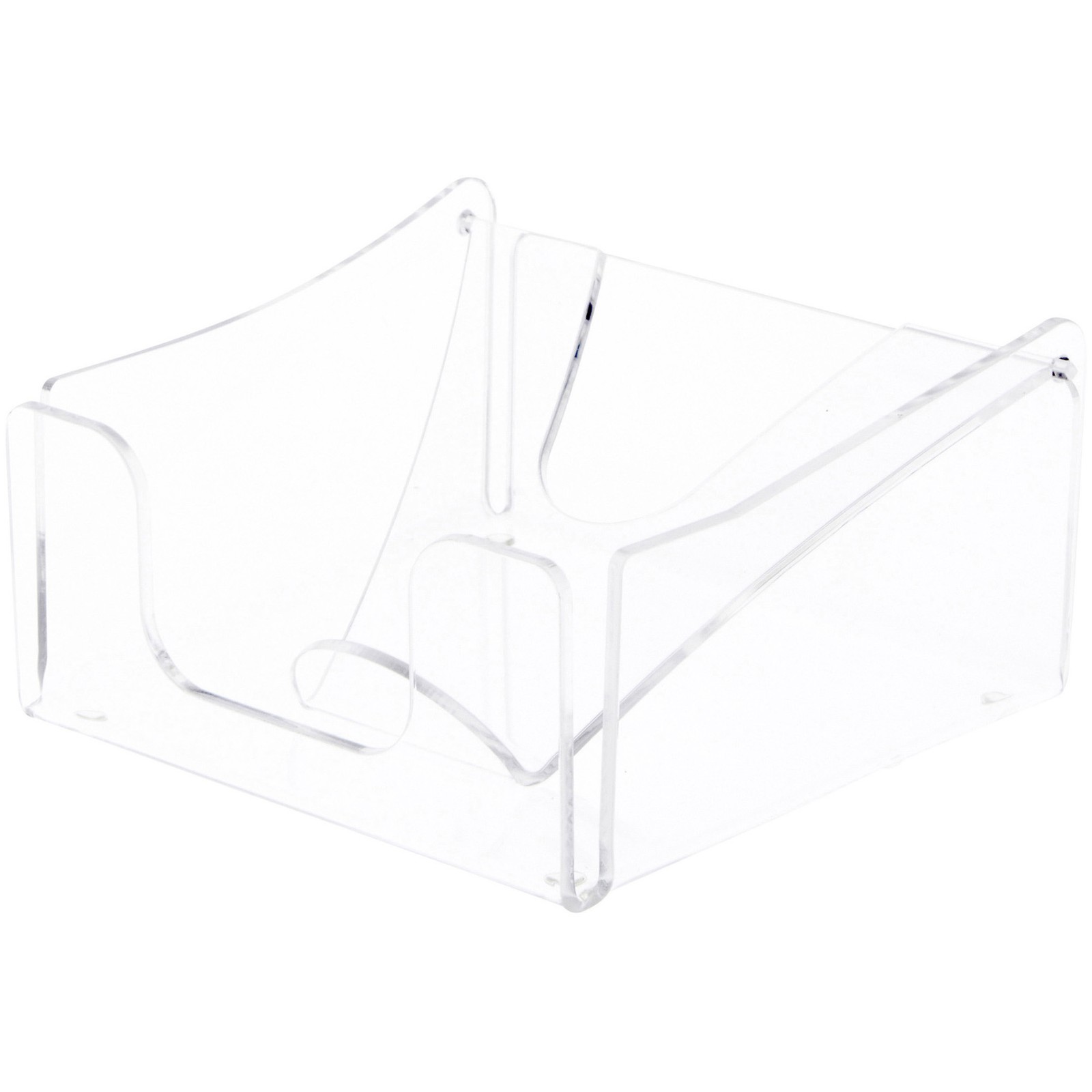 Plymor Clear Acrylic Napkin Holder, 2.875″ H x 5.5″ W x 5.75″ D (For 5″ Napkins)