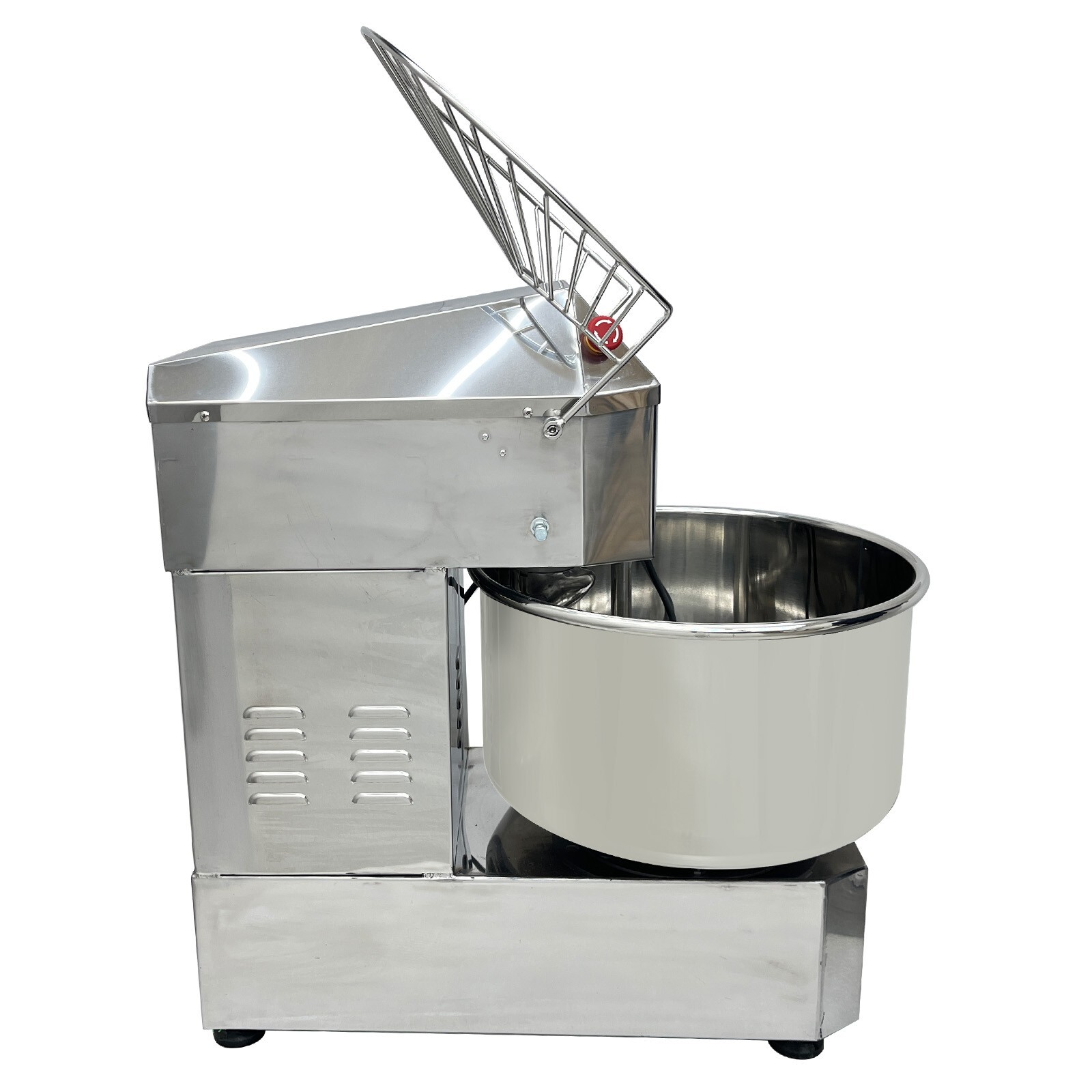 PreAsion Commercial Dough Mixer Spiral Mixer, 50QT Electric Flour Mixing Machine