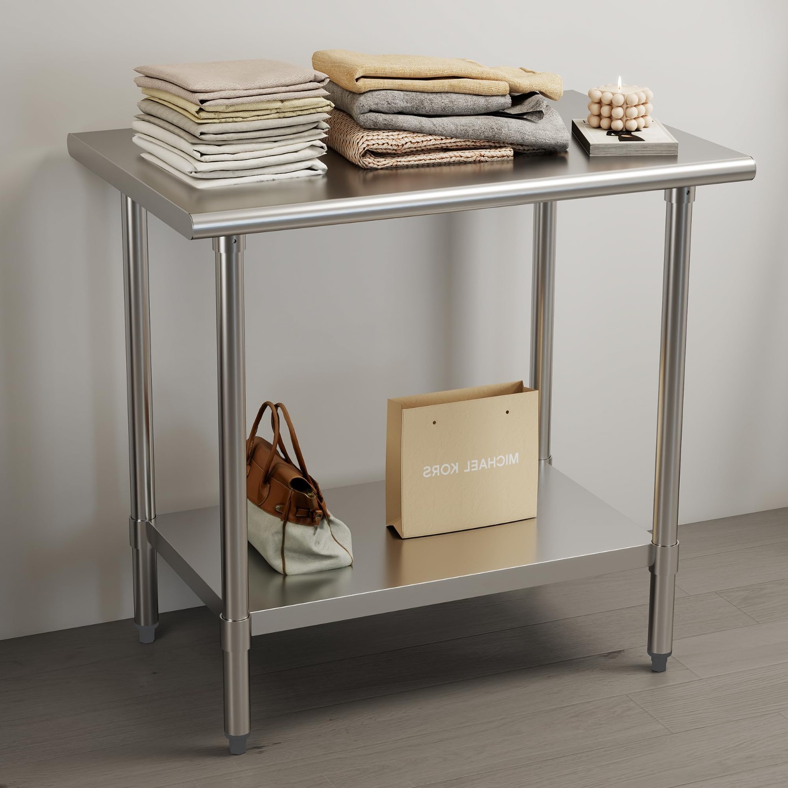 Kleensteel 24″ x 36″ Stainless Steel NSF Commercial Kitchen Prep Work Table