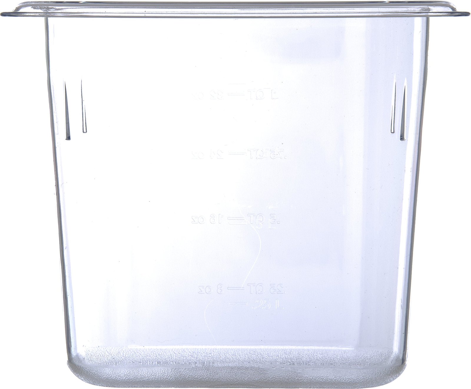 Plastic Food Pan 1/9 Size 6 Inches Deep Clear for Kitchen and Restaurant Use