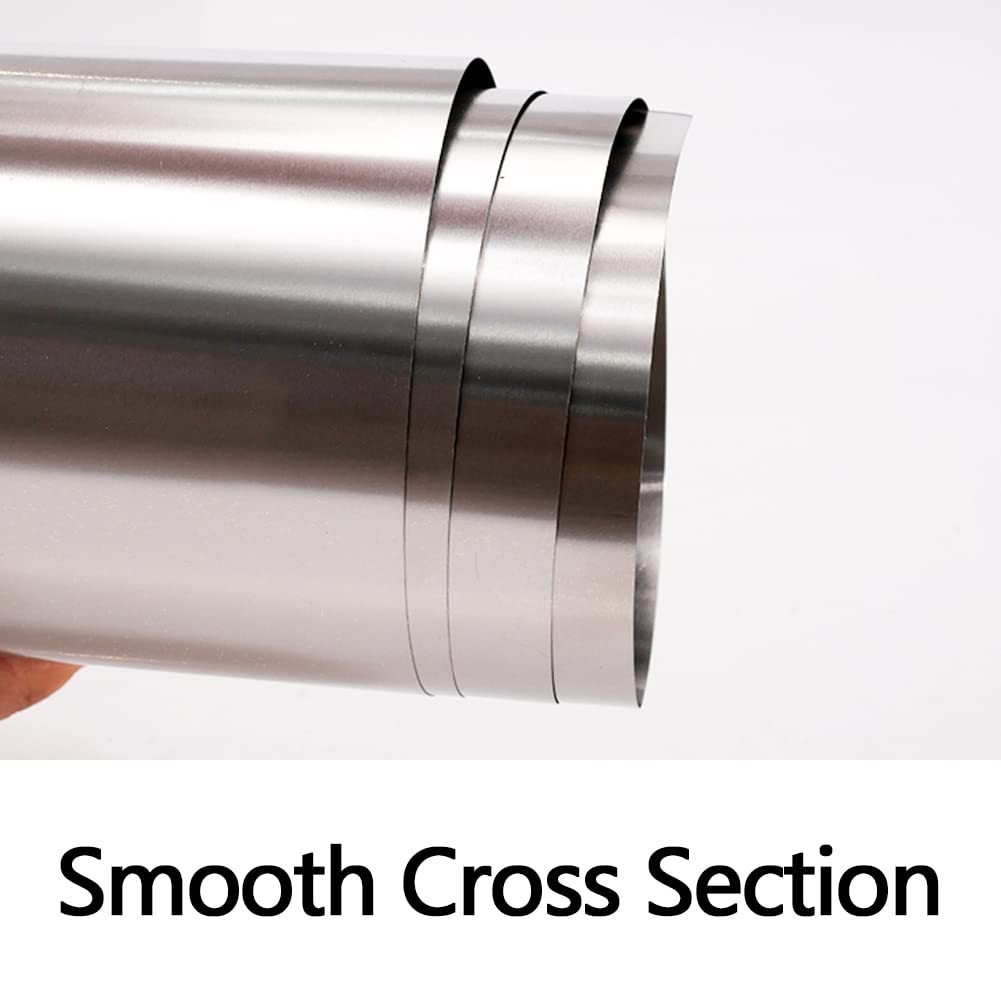 Versatile 304 Stainless Steel Foil Roll 0.05mm x 100mm for Machinery & More