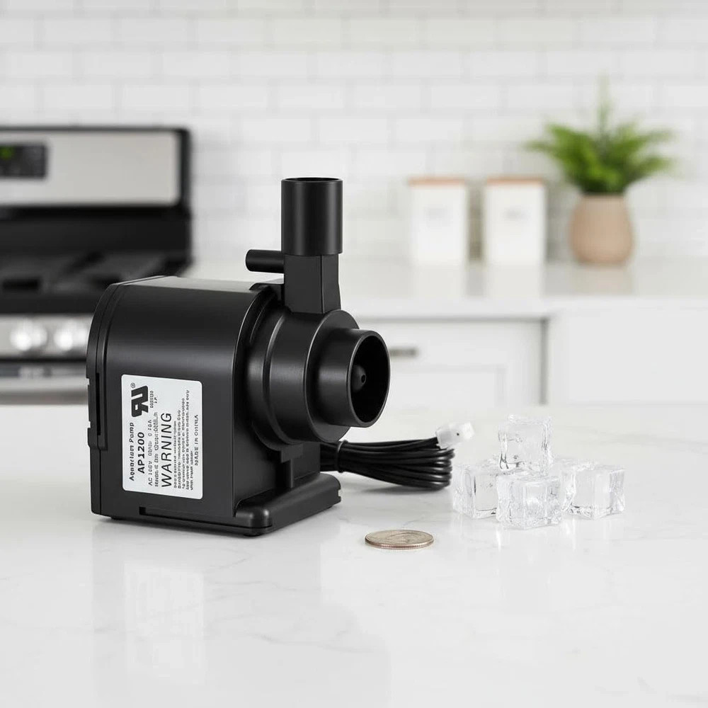 AP1200 AC120V Commercial Large Flow Ice Maker Water Pump for HZB-30F, Black