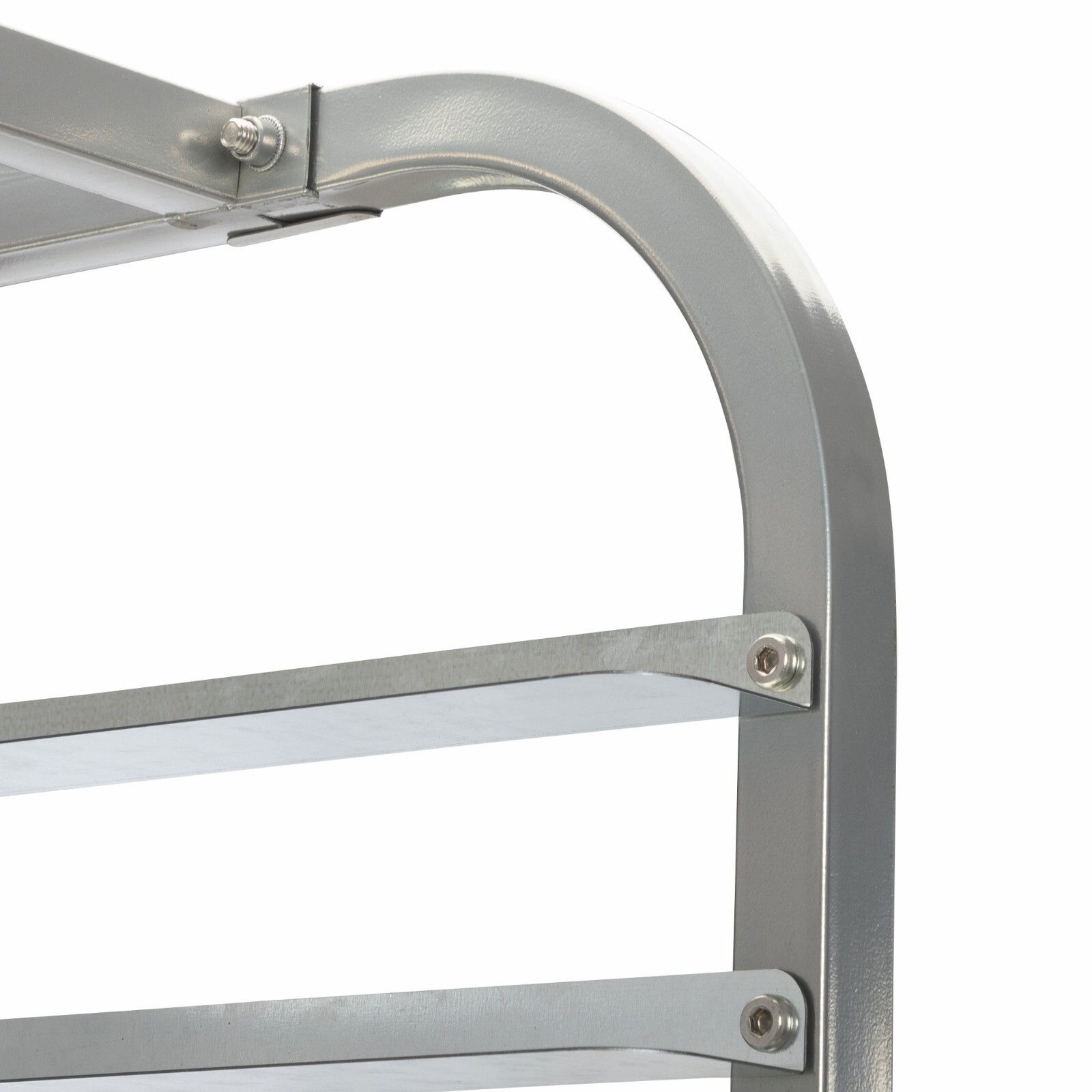 20-Tier Bun Rack Pan Bakery Galvanized Iron Pan Rack with 4 Wheels for Catering