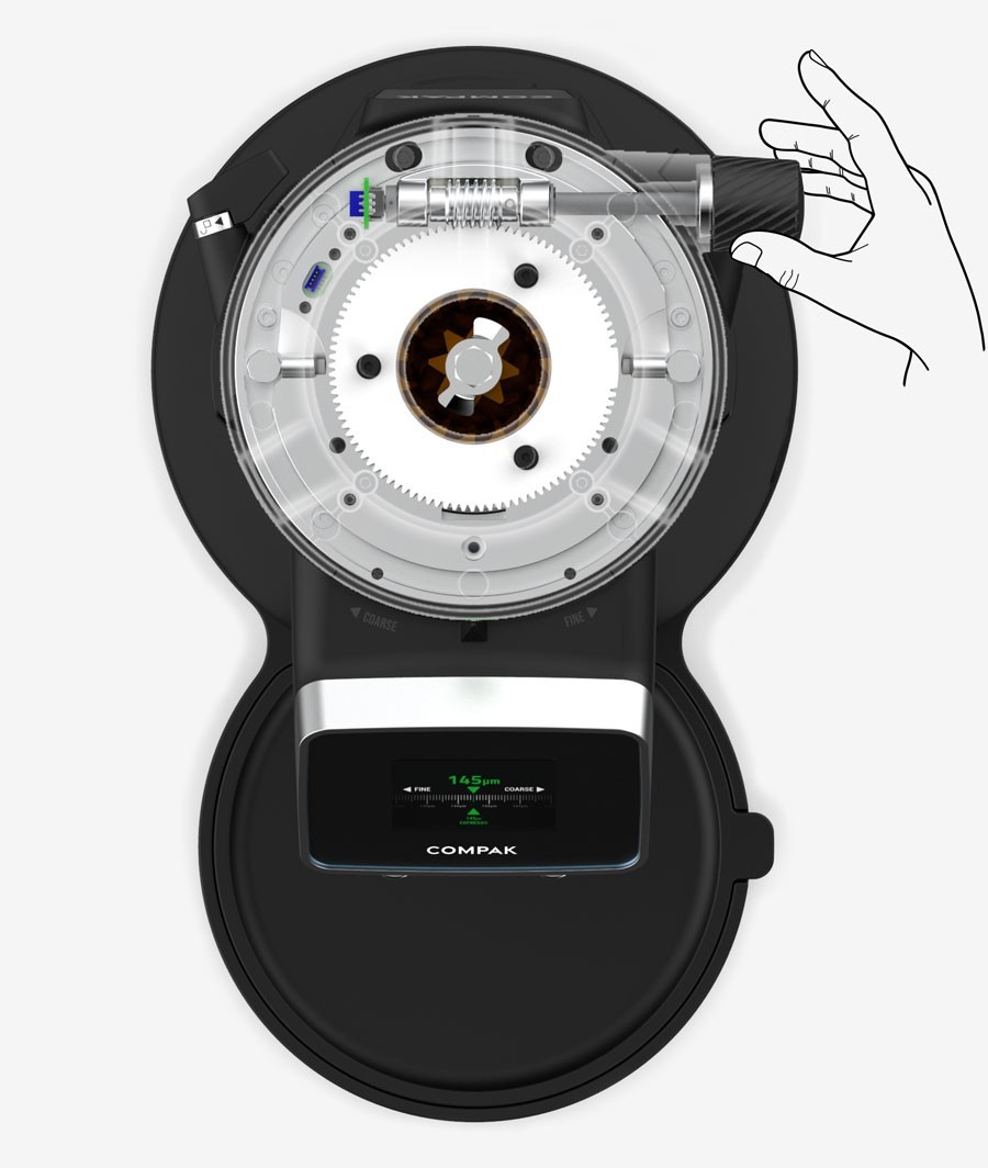 Compak E8 OD On Demand LED Professional Precision Espresso Coffee Bean Grinder