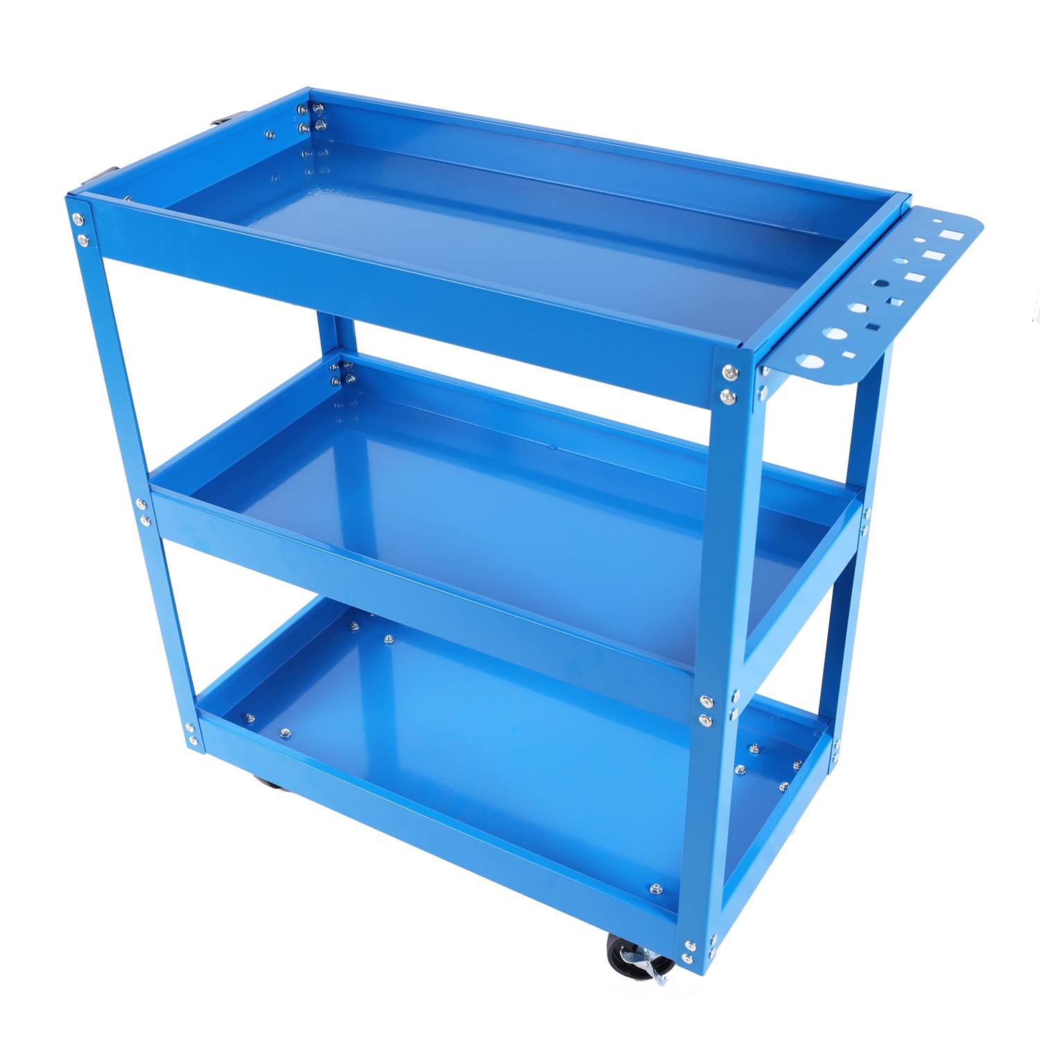 Tool Cart 3 Tier Rolling Mechanic Tool Heavy Duty Steel Utility Cart 450 LBS